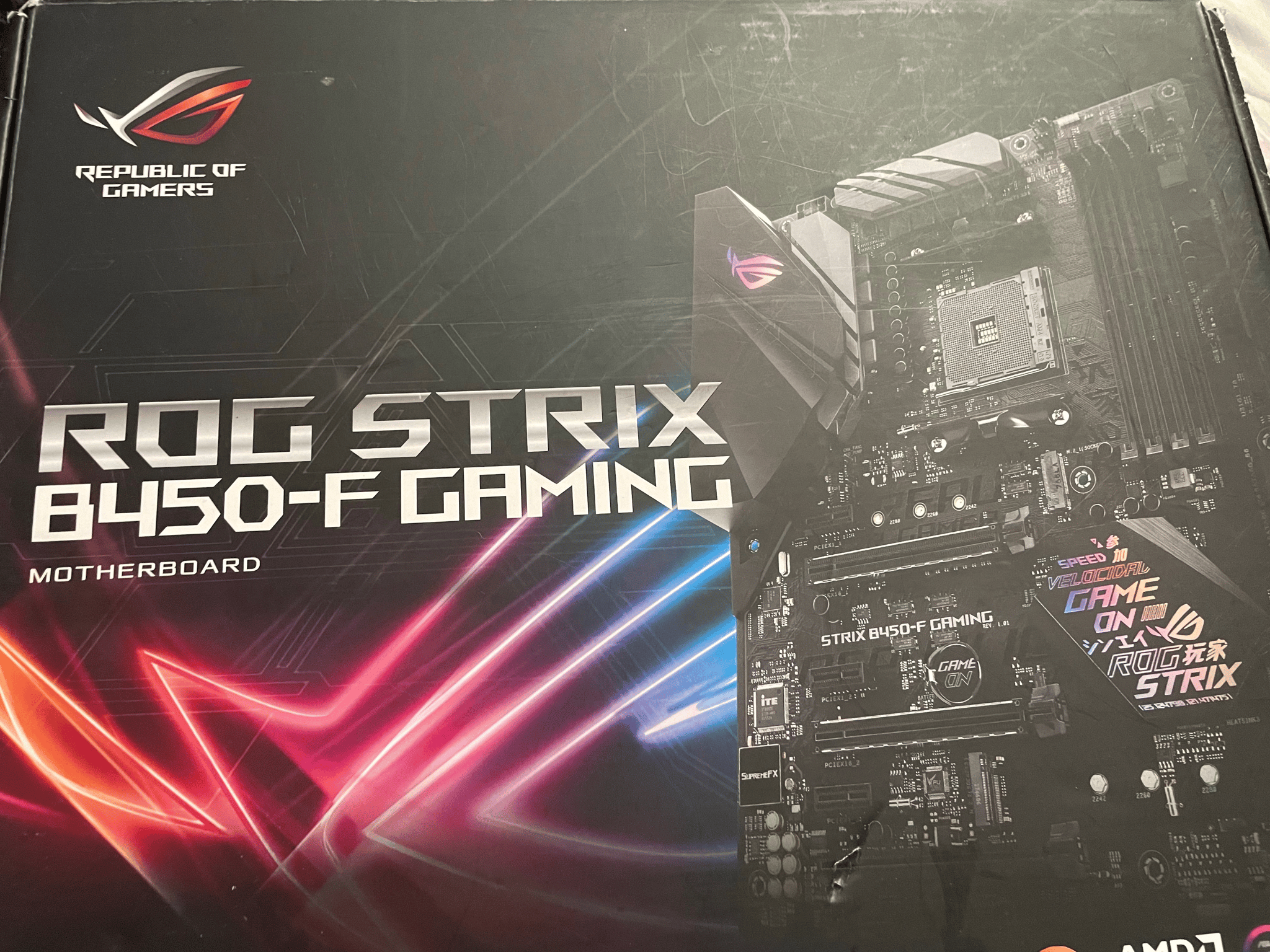 Used Ryzen 5 2600 cpu , ASUS ROG Strix B450-f mobo, and 16gb 3200 Corsair Vengeance LPX ram