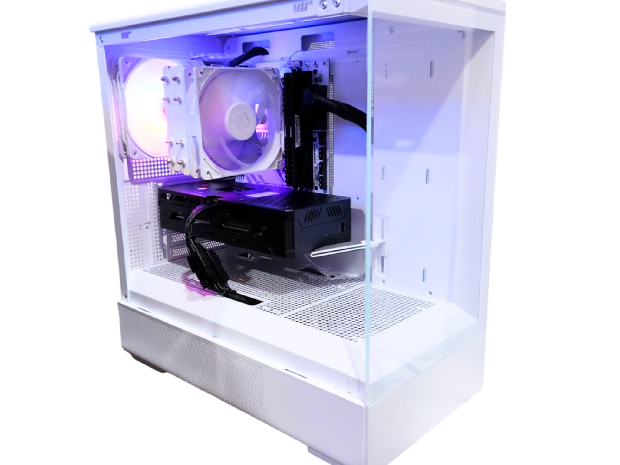🎨Canvas🖼: RTX 3070 | Ryzen 5 5600 | 32GB DDR4 RAM | 1TB SSD | 1 RGB Fan | White Gaming PC