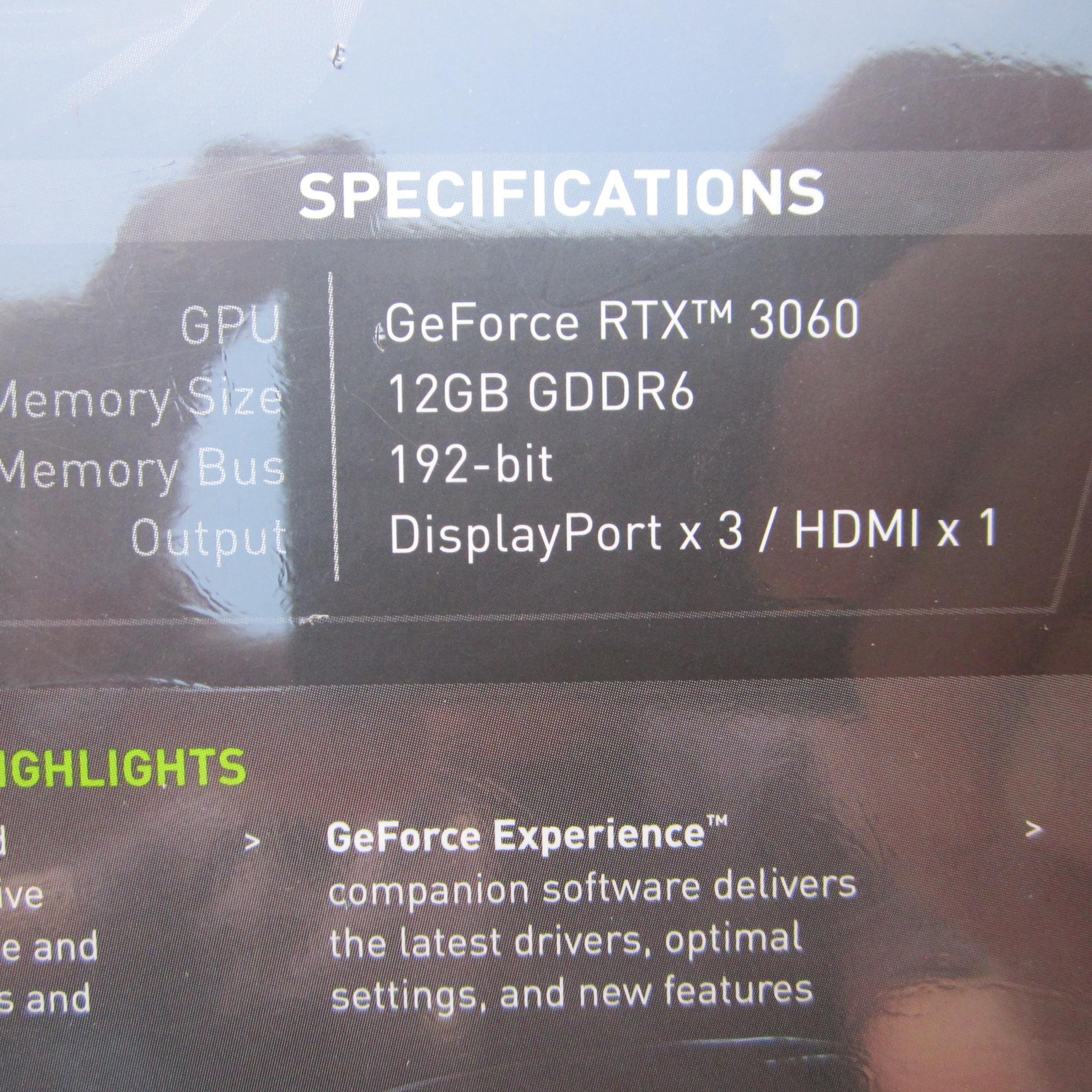 NEW! MSI NVIDIA RTX 3060 12GB Ventus 2X OC PCIe 4.0 Video Card