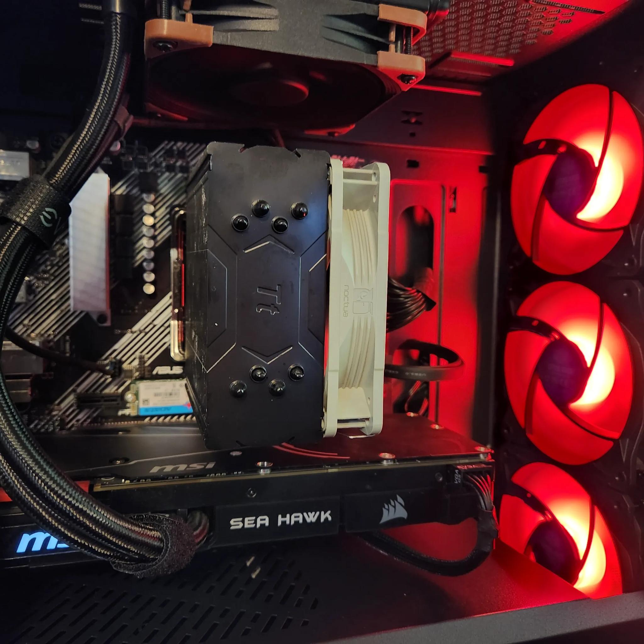 The RED MONSTER 2 1080p gaming pc GTX 1080 SEAHAWK and Ryzen 7 1700X