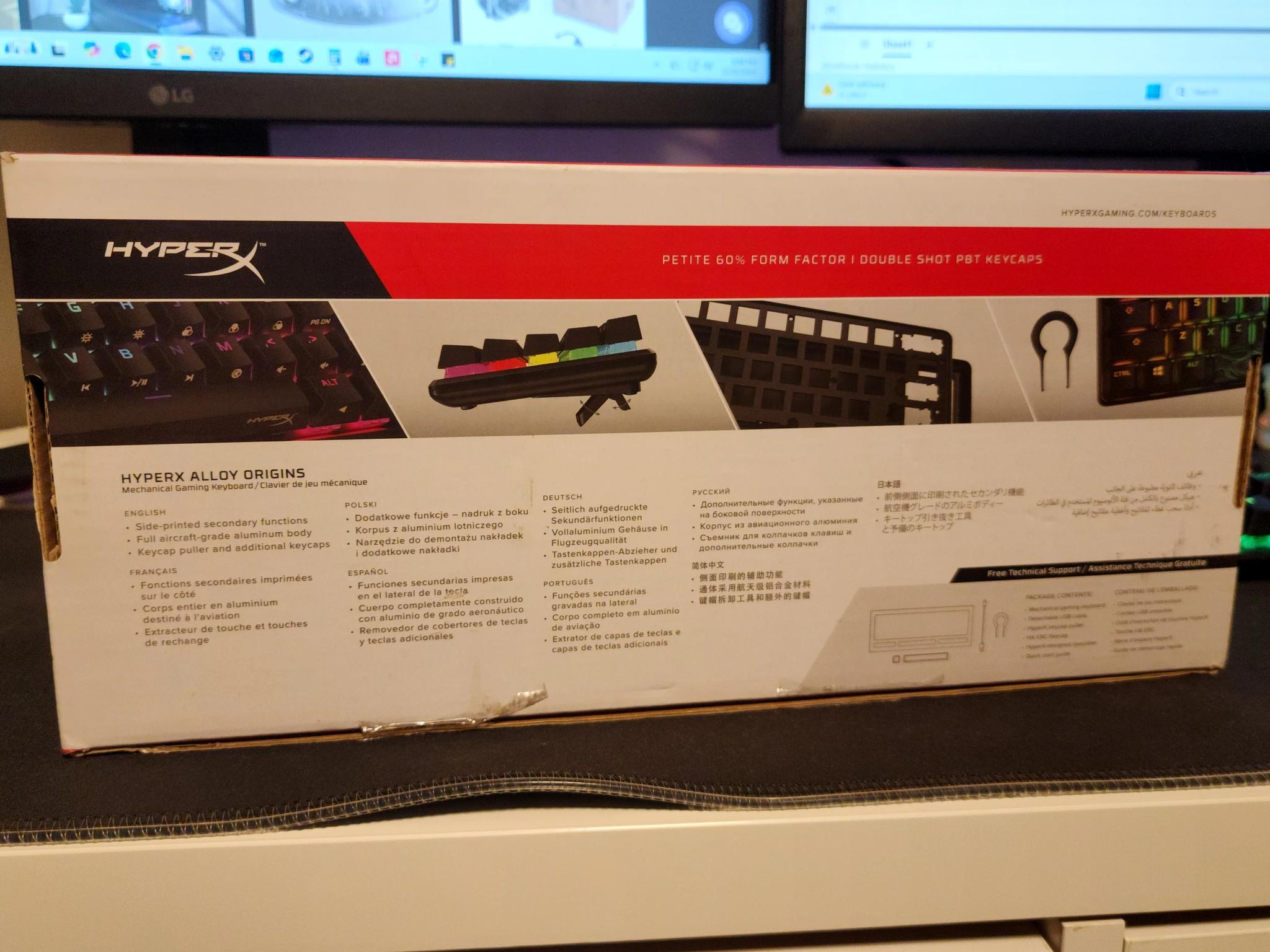 HyperX Alloy Origins 60 Mechanical Keyboard (Red Switches)