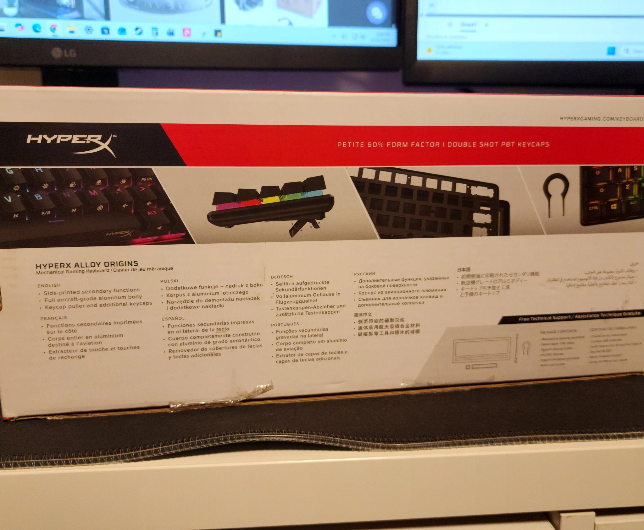 HyperX Alloy Origins 60 Mechanical Keyboard (Red Switches)