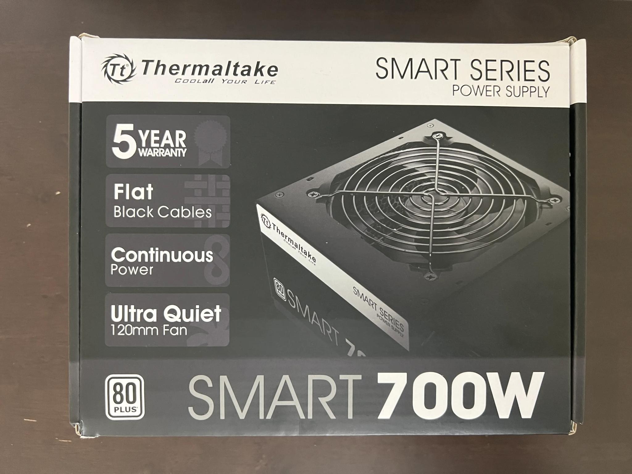 Bundle! Thermaltake SMART 700W 80+ White Power Supply + AsiaHorse 18AWG PSU Cable Extensions