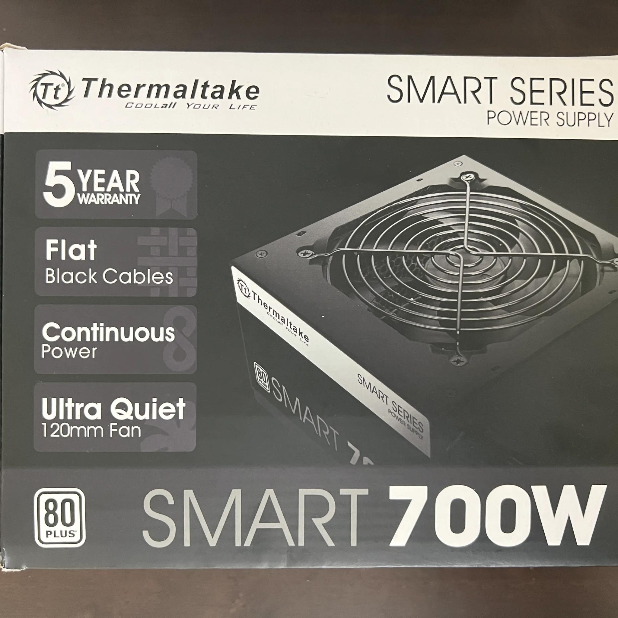 Bundle! Thermaltake SMART 700W 80+ White Power Supply + AsiaHorse 18AWG PSU Cable Extensions