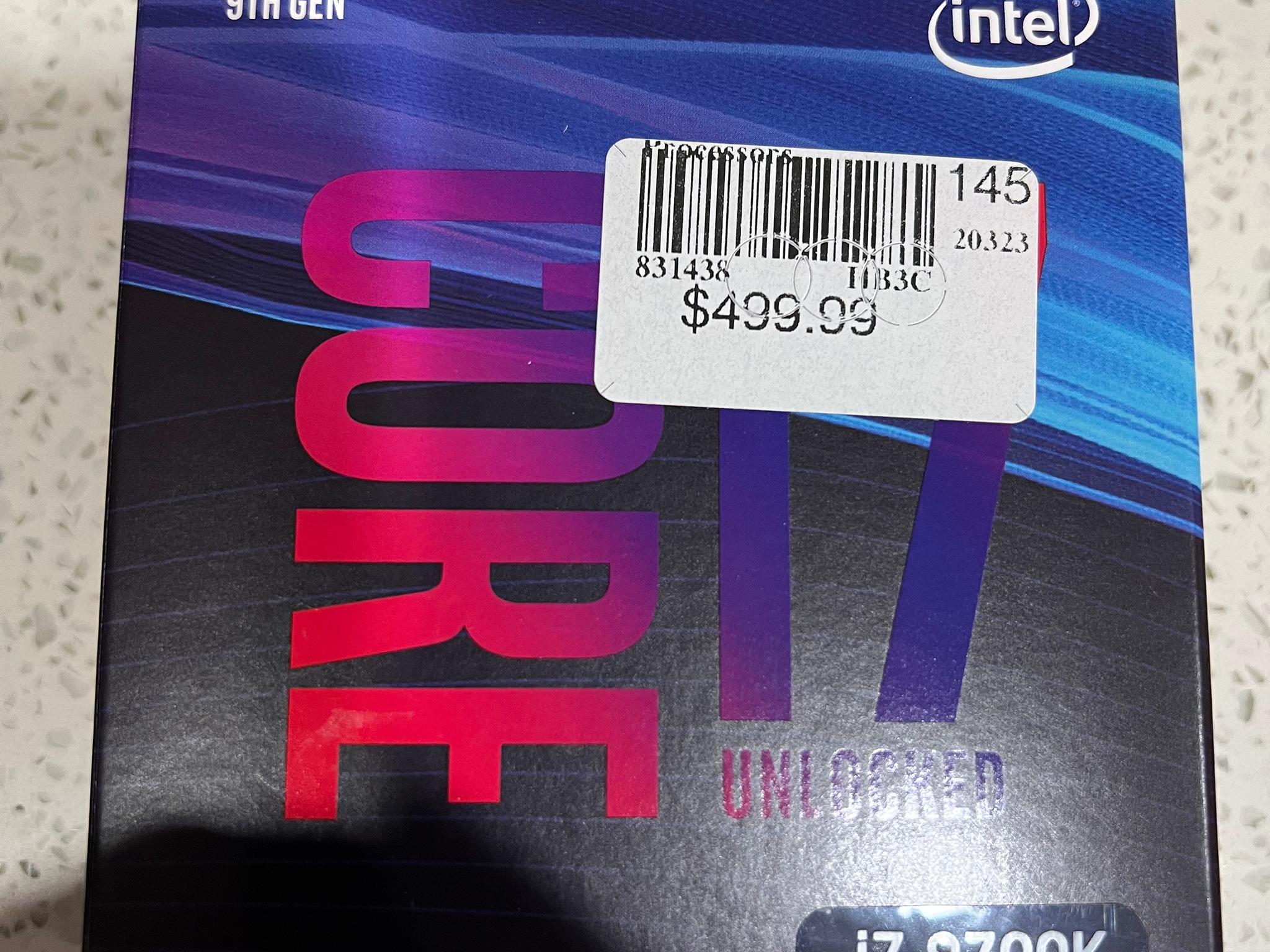 Intel i7-9700K Coffee Lake 8-Core 3.6 GHz (4.9 GHz Turbo) LGA 1151 95W Processor + Hyper 212  EVO
