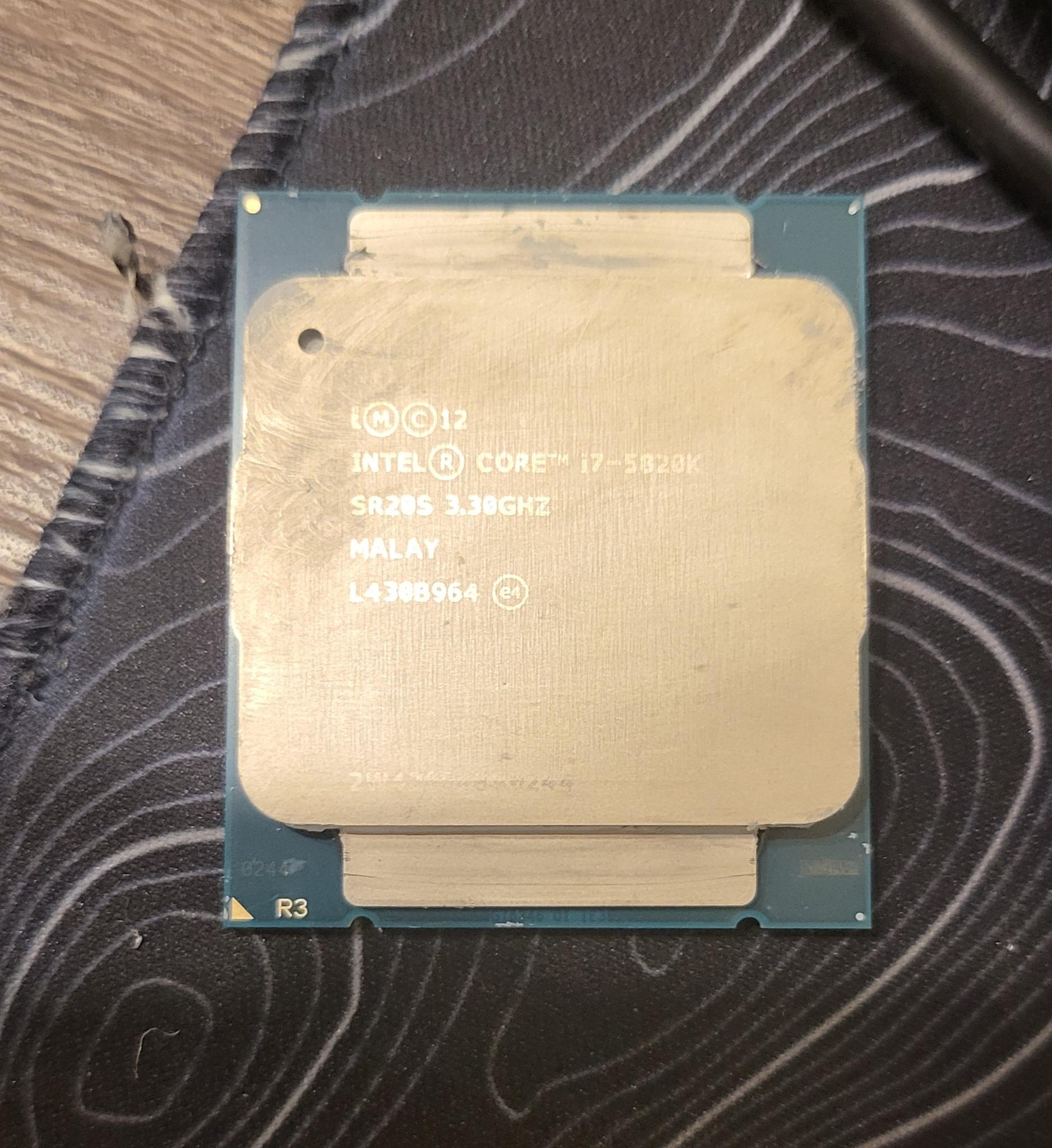 Intel Core i7-5820k, 6 core 12 thread, 3.3ghz, LGA 2011-V3