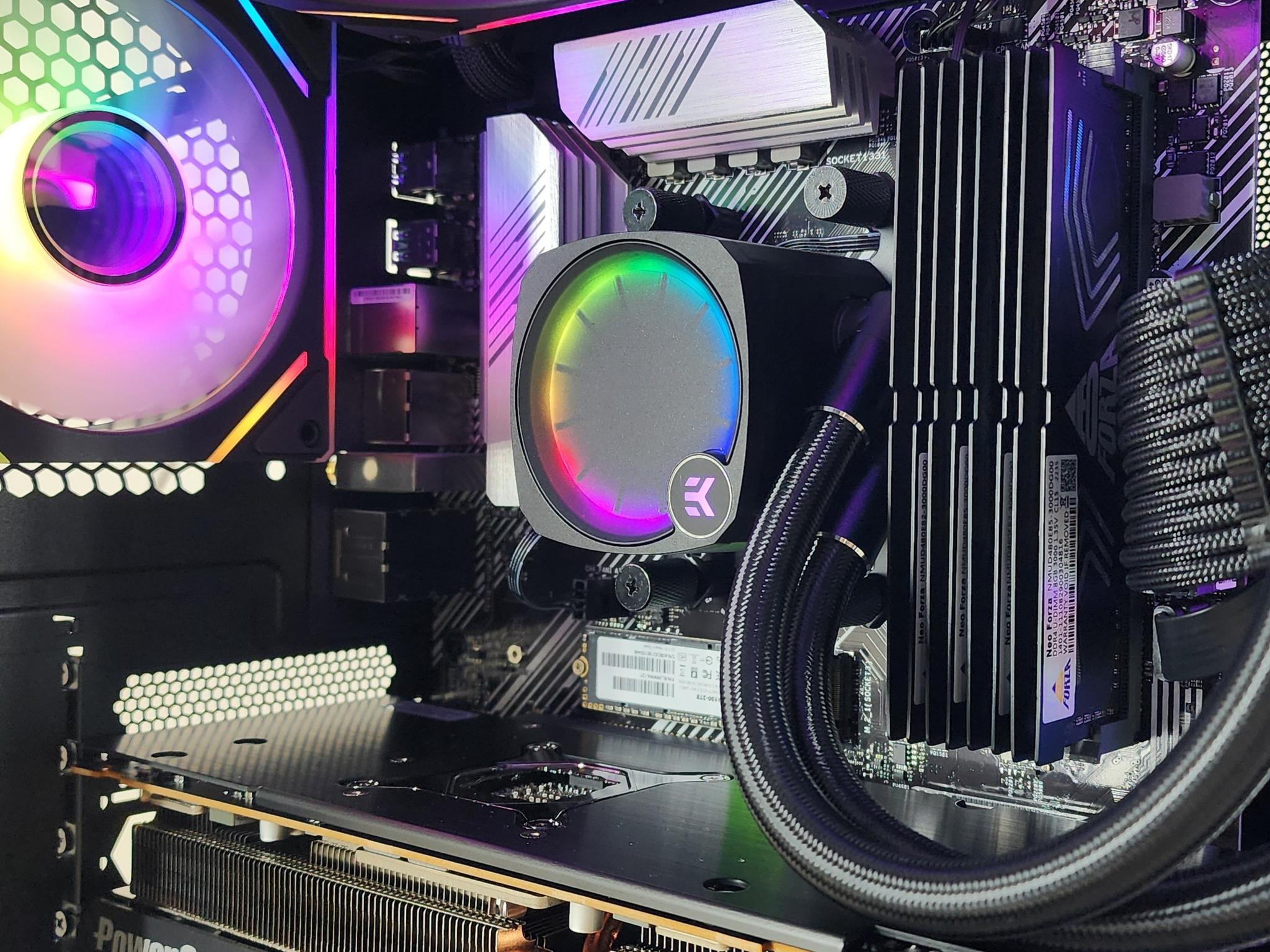 Gaming PC Ryzen 9 5900XT 32GB RAM 2TB SSD RX 7800 XT 16GB Windows 11 Computer