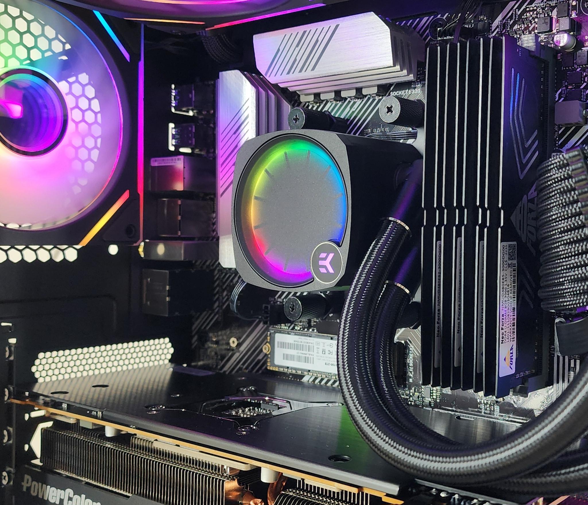 Gaming PC Ryzen 9 5900XT 32GB RAM 2TB SSD RX 7800 XT 16GB Windows 11 Computer