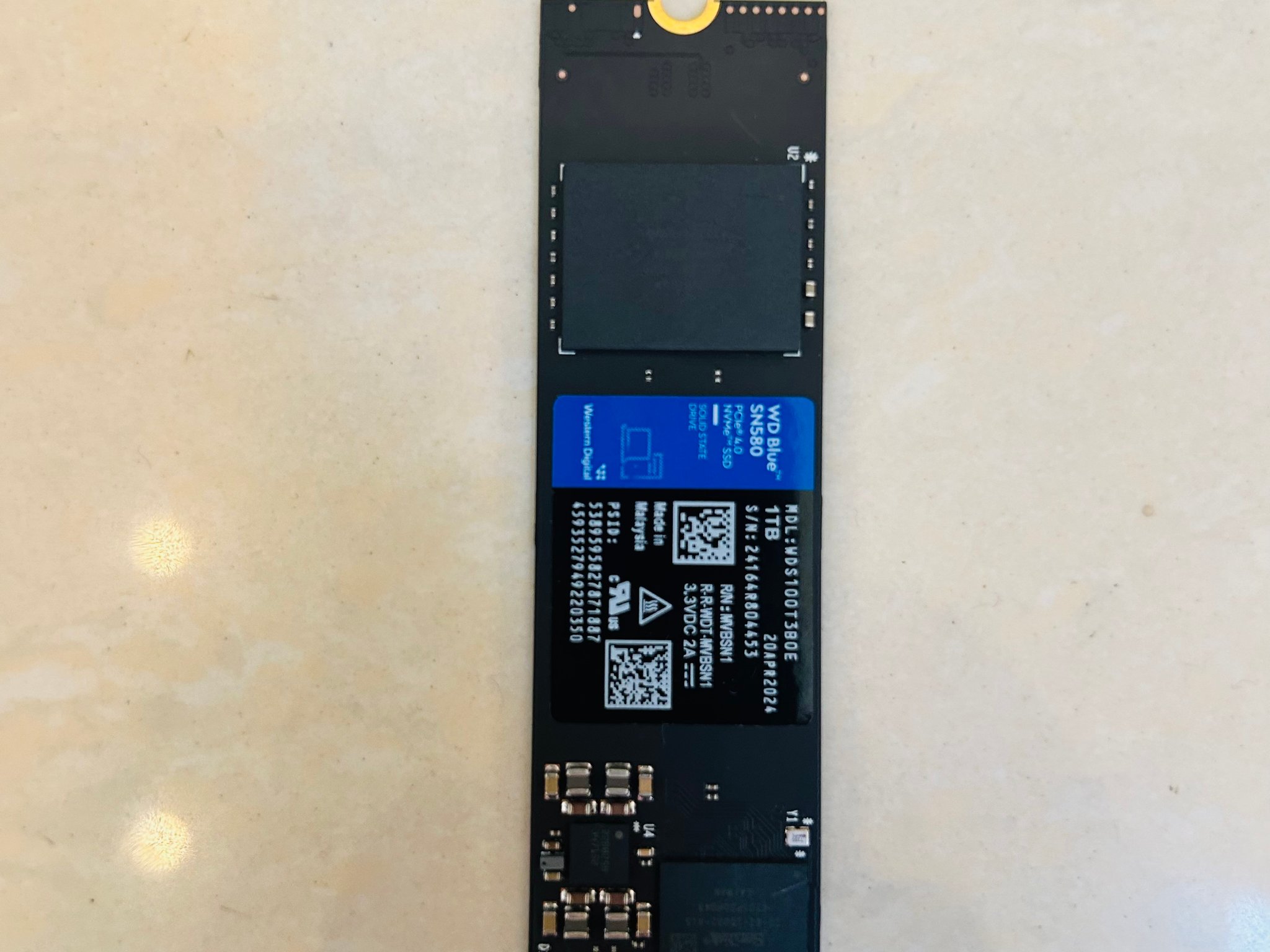western digital 1 tb PCLe 4.0 NVMe