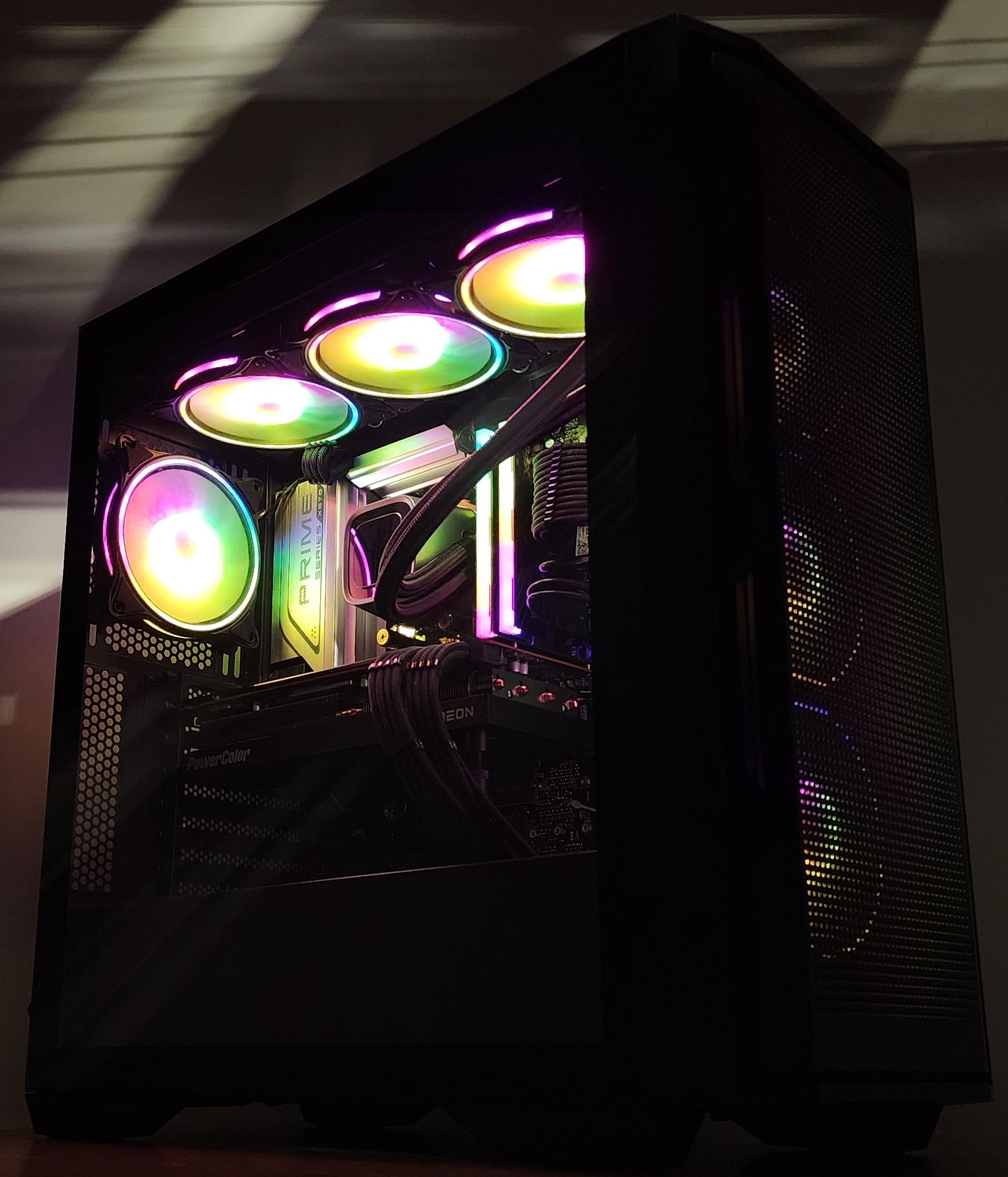 Gaming PC Ryzen 9 7900X 32GB RAM 1TB SSD RX 7800 XT 16GB Windows 11 Computer