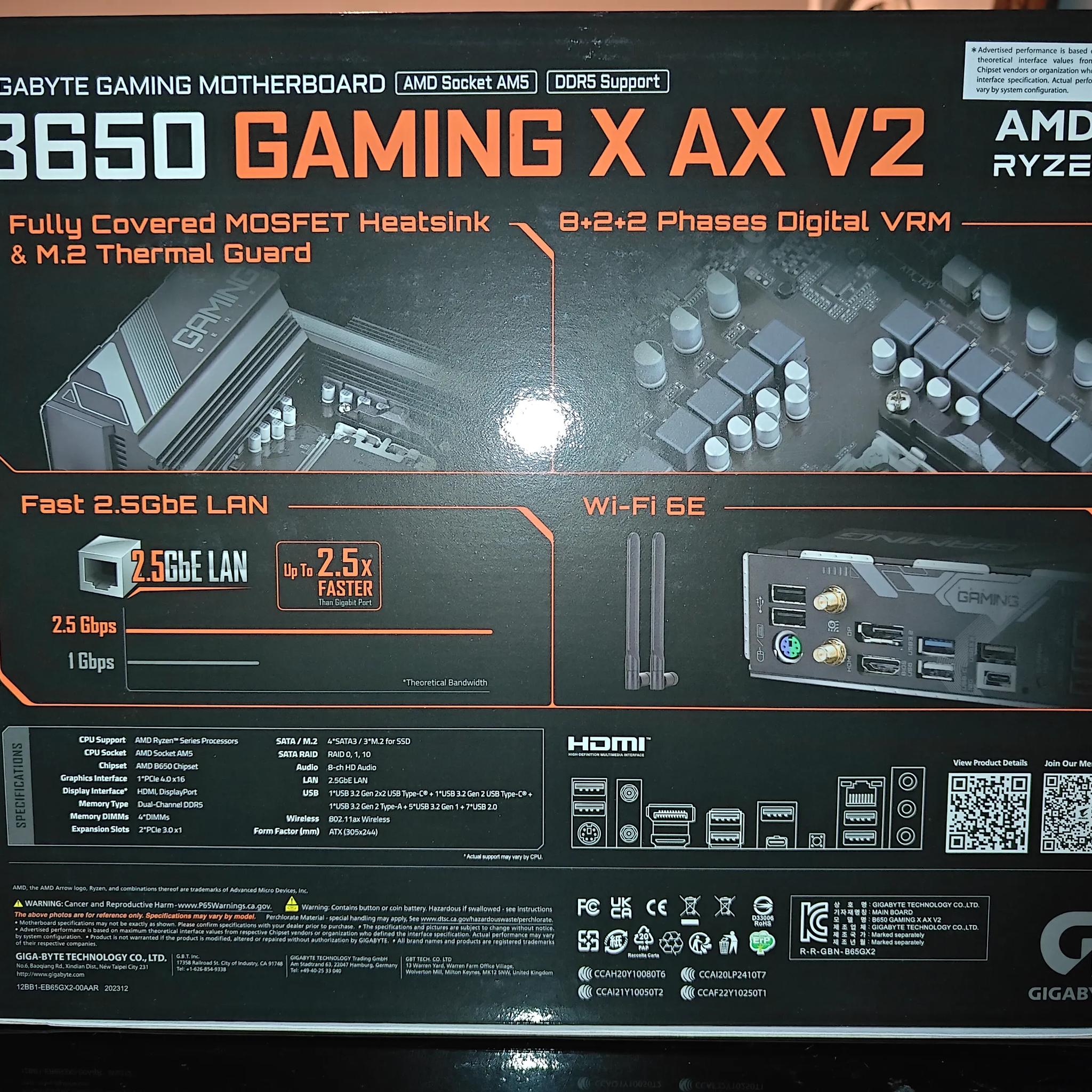 🔥🔥BNIB Ryzen 7 9800X3D Processor|Gigabyte B650 Gaming X AX V2|32GB G.Skill Flare X5 DDR5-6000🔥🔥