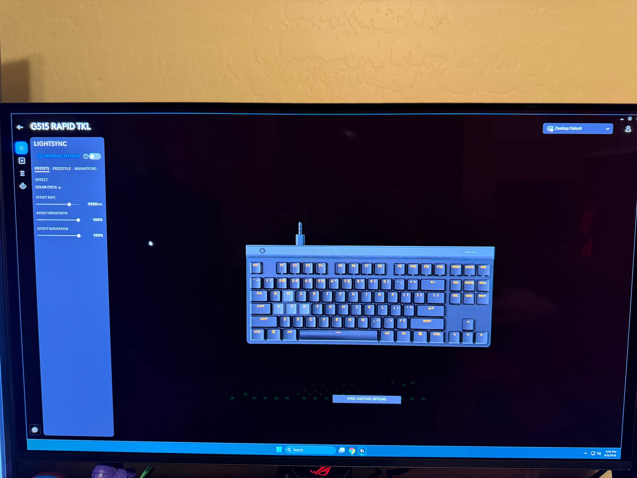 Logitech G515 RAPID TKL Analog Gaming Keyboard