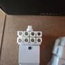 8-Pin PCIe GPU Power Adapter 90-Degree Angled Connector Aluminum White RVS 2 pack