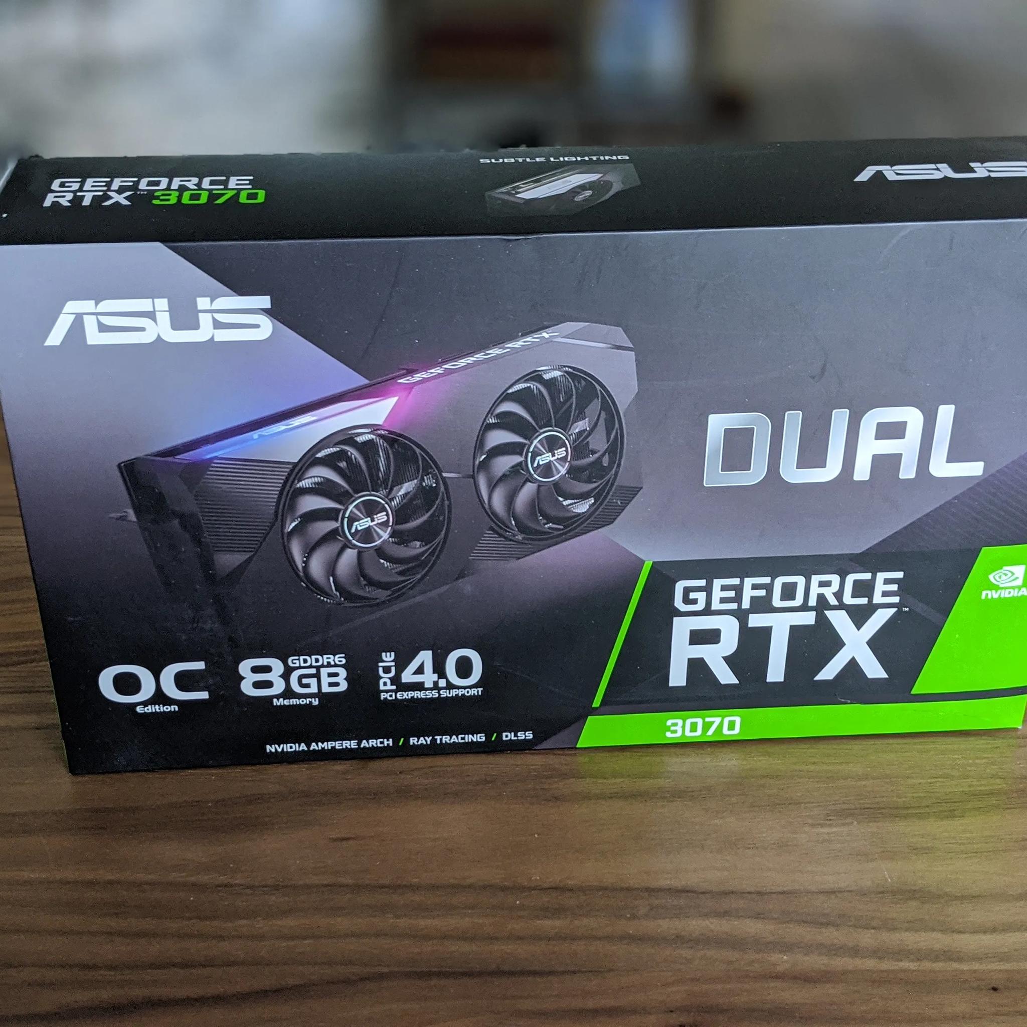 ASUS RTX 3070 Dual OC 8gb