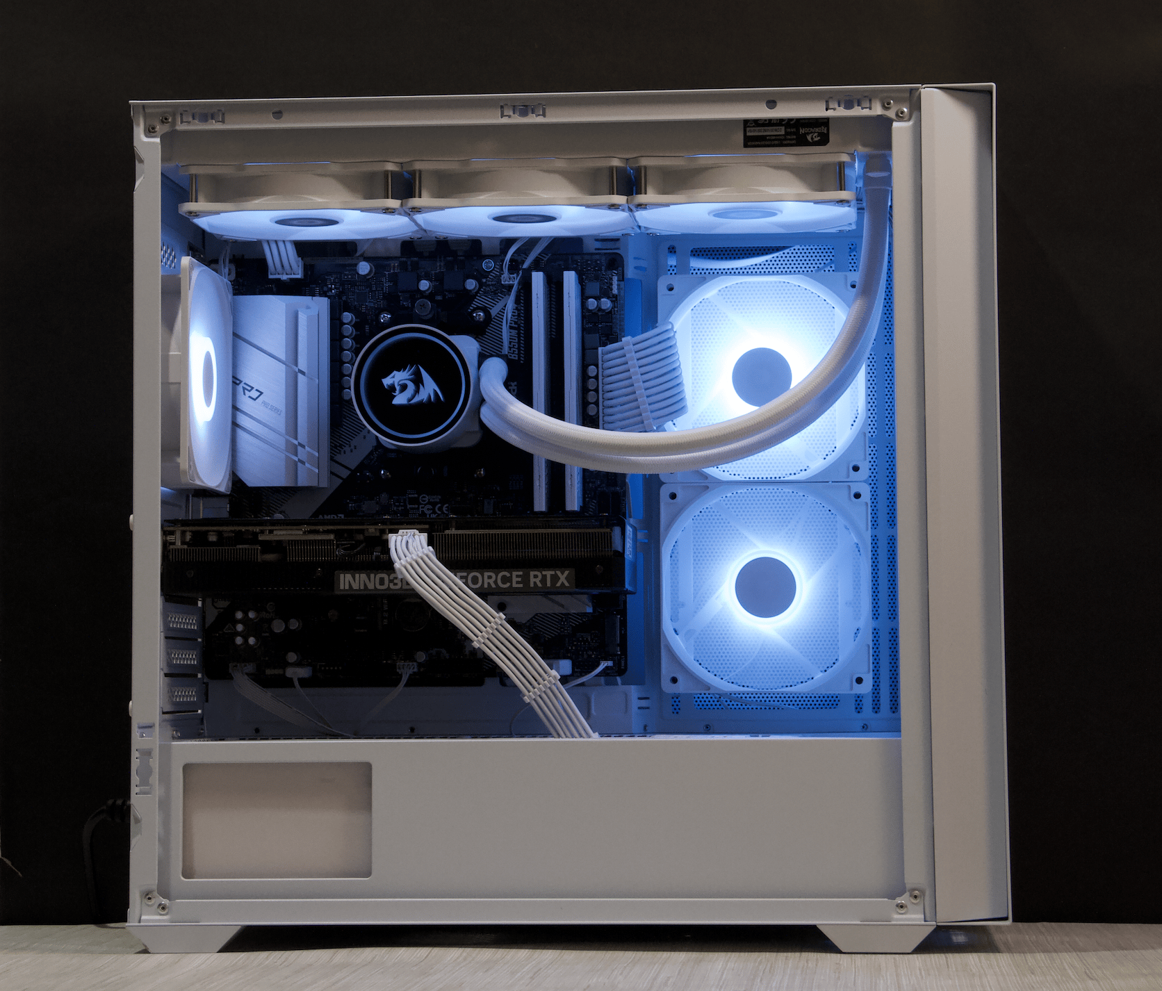 RTX 5070, Ryzen 7 5700X, 32GB DDR4, 1TB NVMe SSD, WiFi - Liquid Cooled Gaming PC