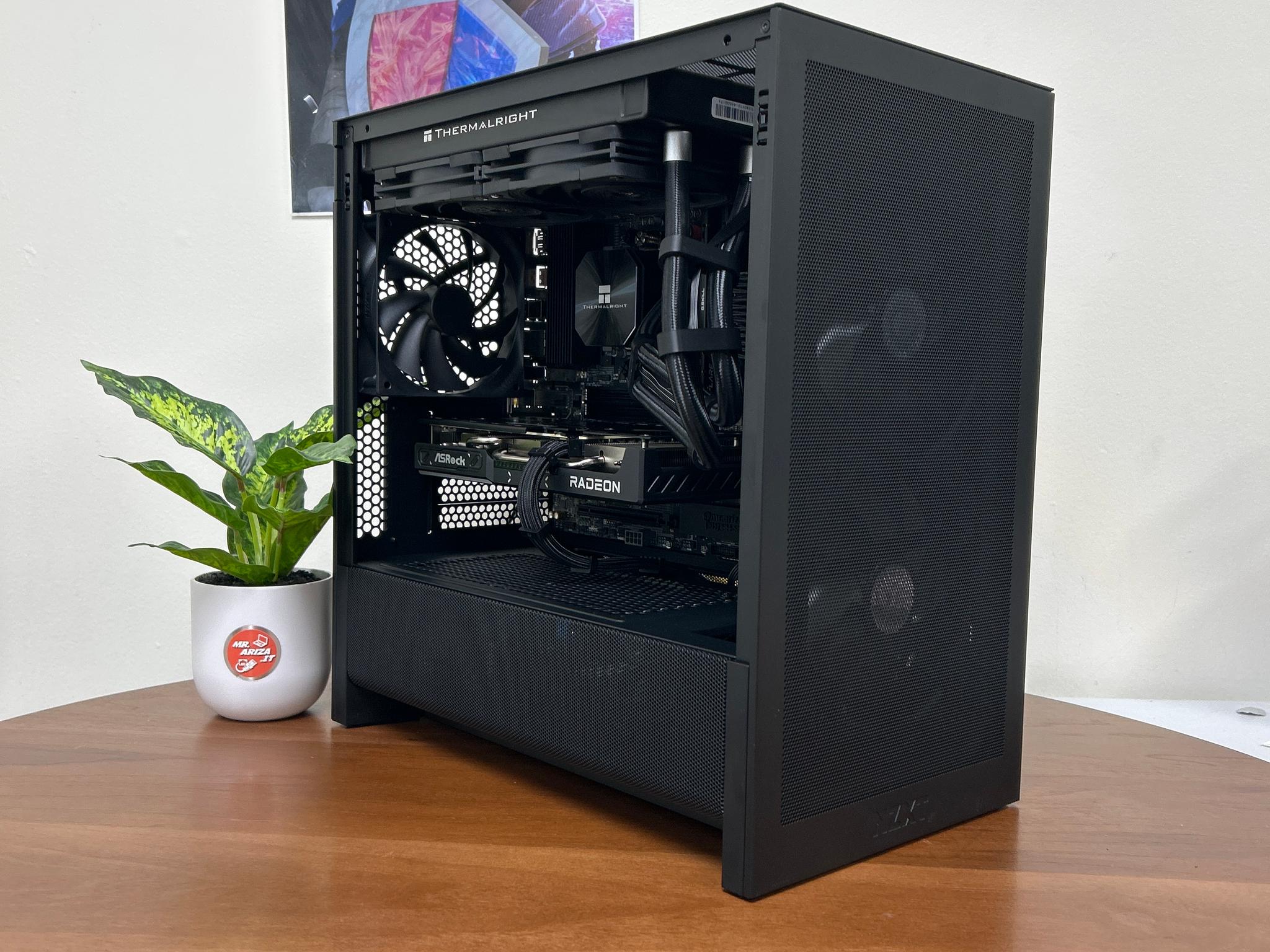 🖤 1440p Gaming Workstation | Ryzen 5 7500X3D ⚡ | 32GB DDR5 | RX 9060 XT 16GB 🔥