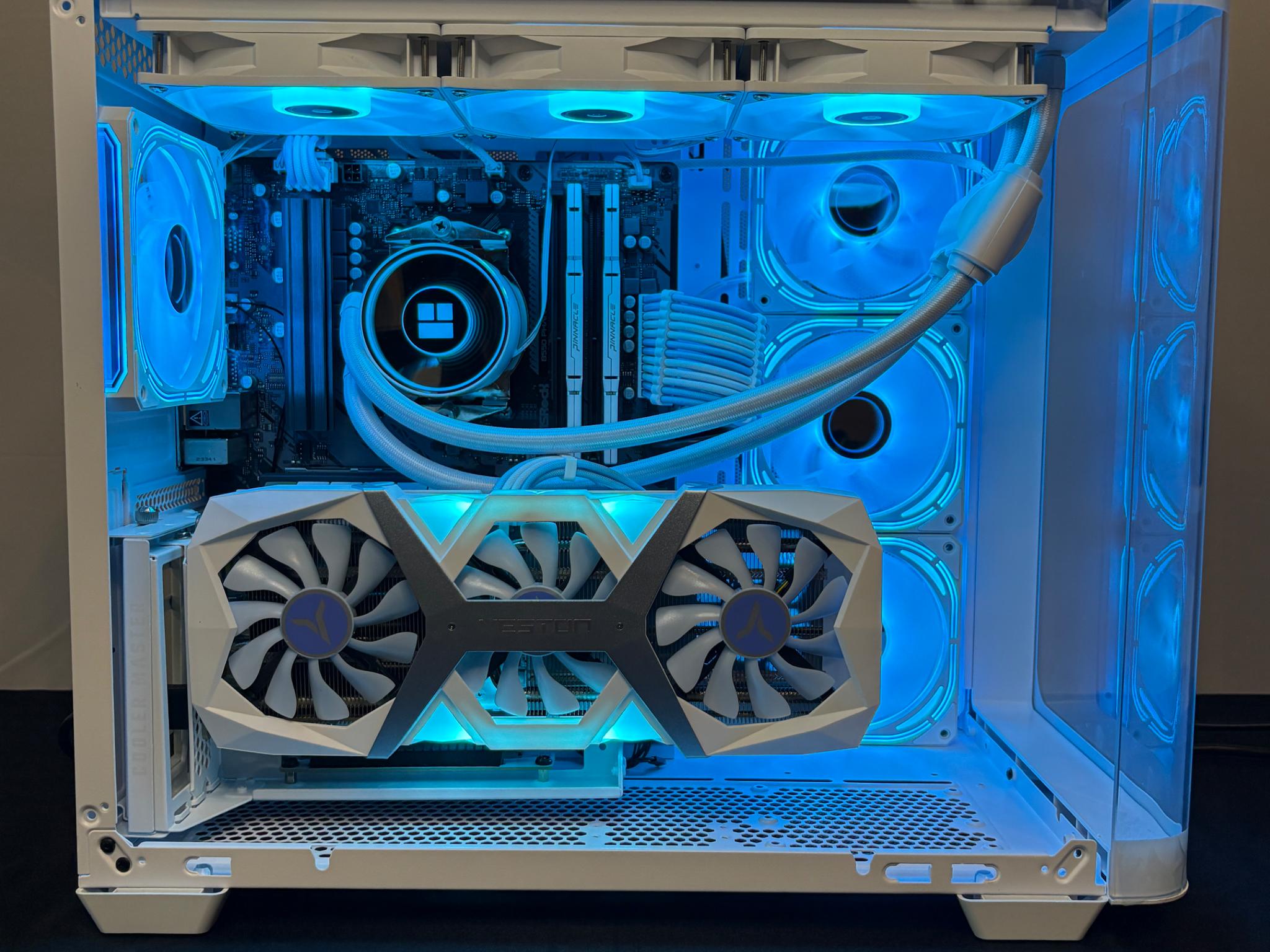 🤍 Aesthetic Gaming PC 💙 | Nvidia RTX 4060 Ti | Ryzen 7 5700X | 1TB SSD