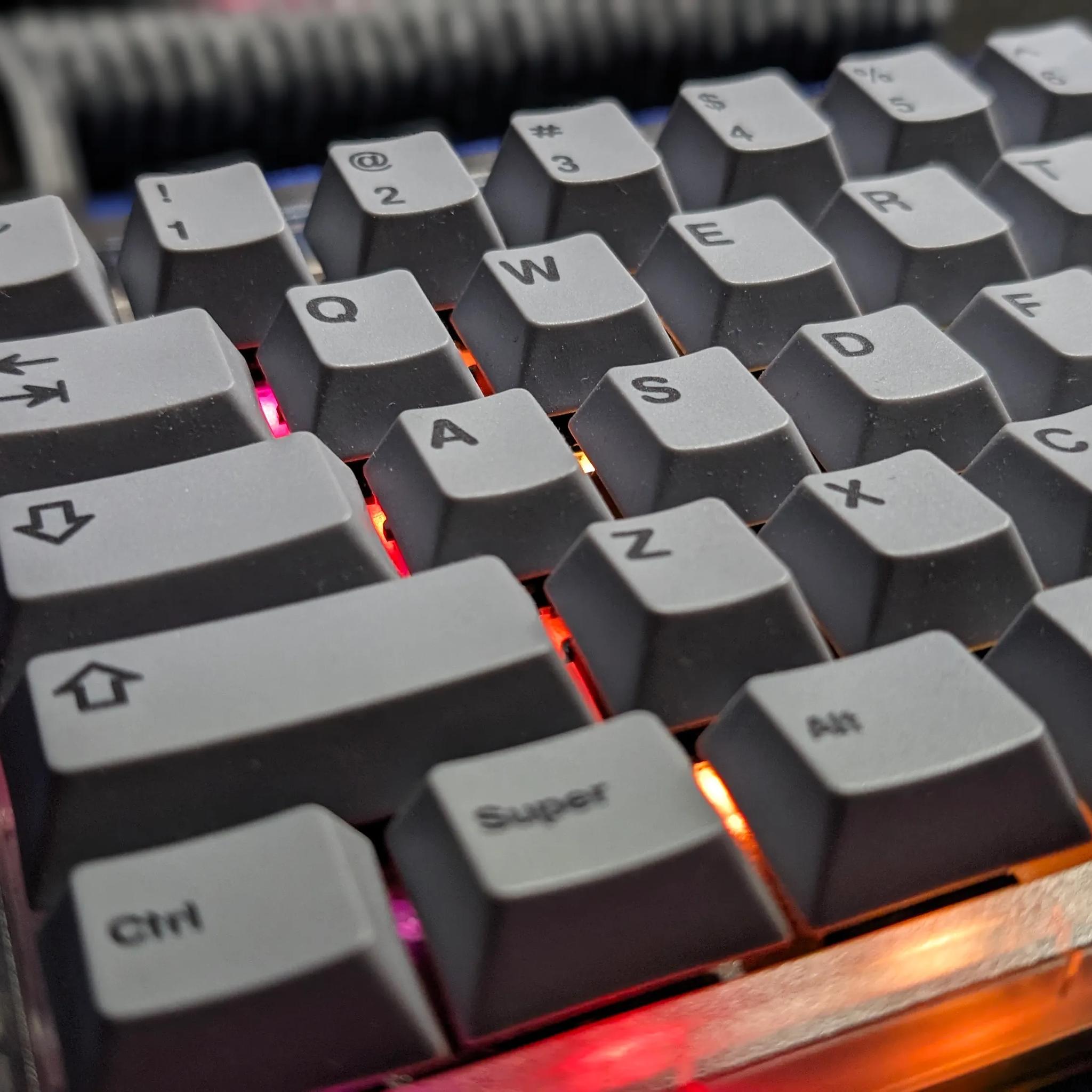 Thock Monster - KBDfans KBD67 Lite with Vertex V1's and NicePBT Black on Grey