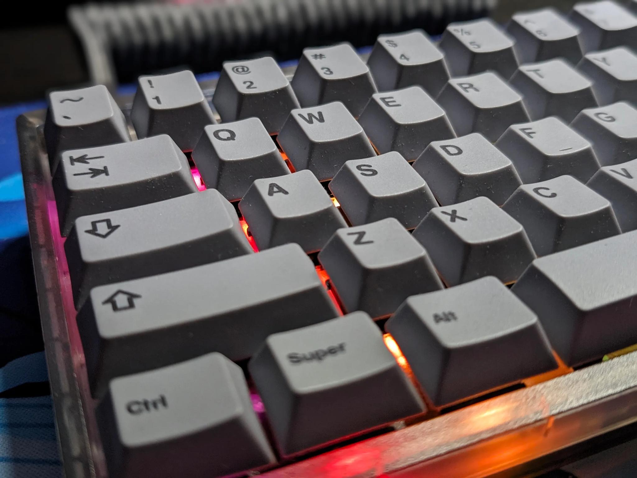 Thock Monster - KBDfans KBD67 Lite with Vertex V1's and NicePBT Black on Grey