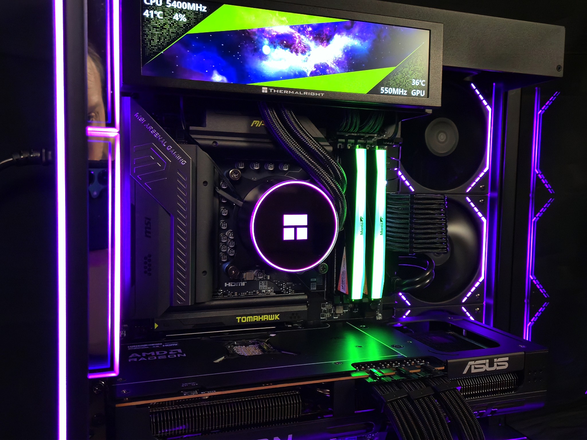 9070 XT OC - Intel Core Ultra 7 270K Plus - 32GB DDR5 6000 - 2TB NVMe - 16:9 Customizable Screen