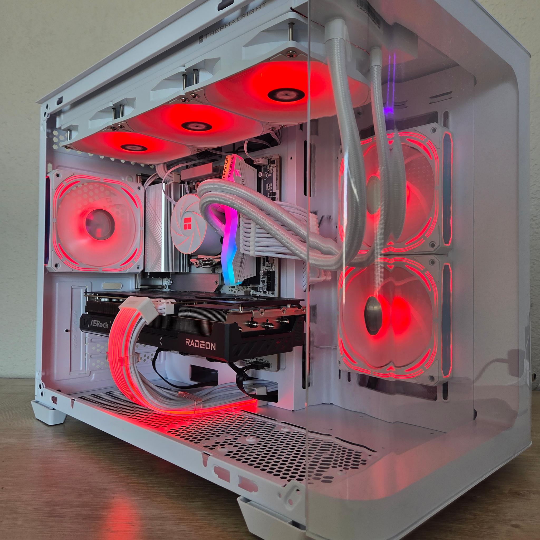 ❄️🏔️ Frost Tundra X | RX 9070 16GB | Ryzen 5 7600X | 32GB DDR5 | Curved Glass Edition 🤍❄️/D/