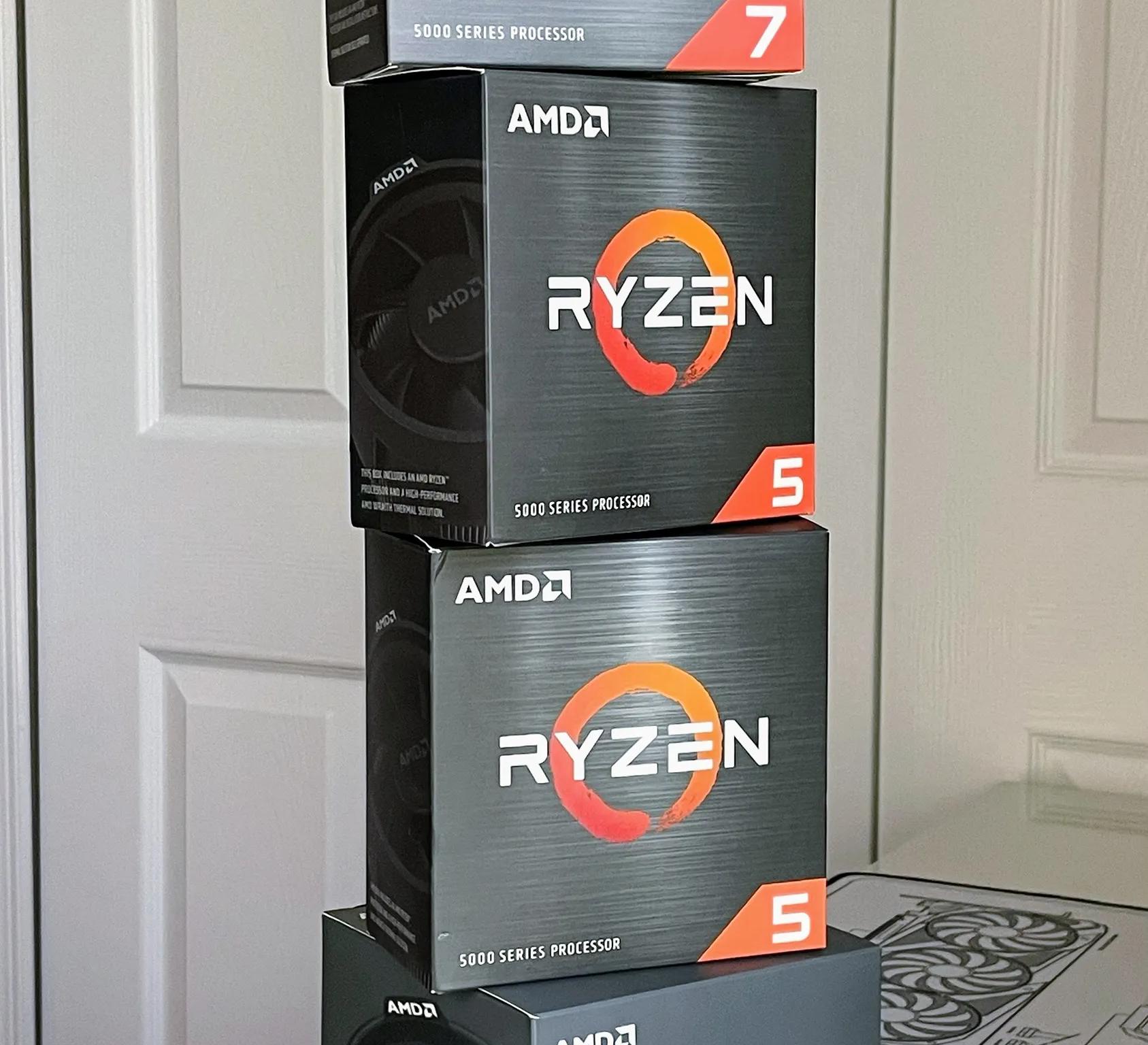 Empty AMD Ryzen CPU Boxes