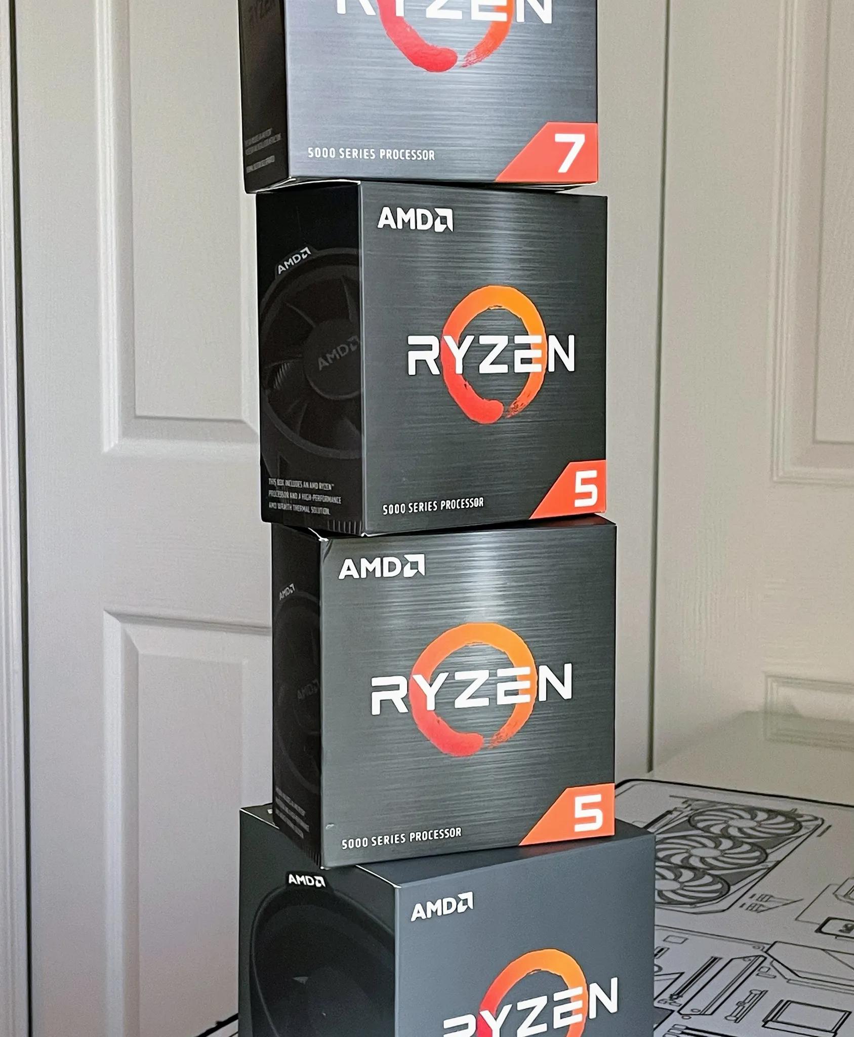 Empty AMD Ryzen CPU Boxes