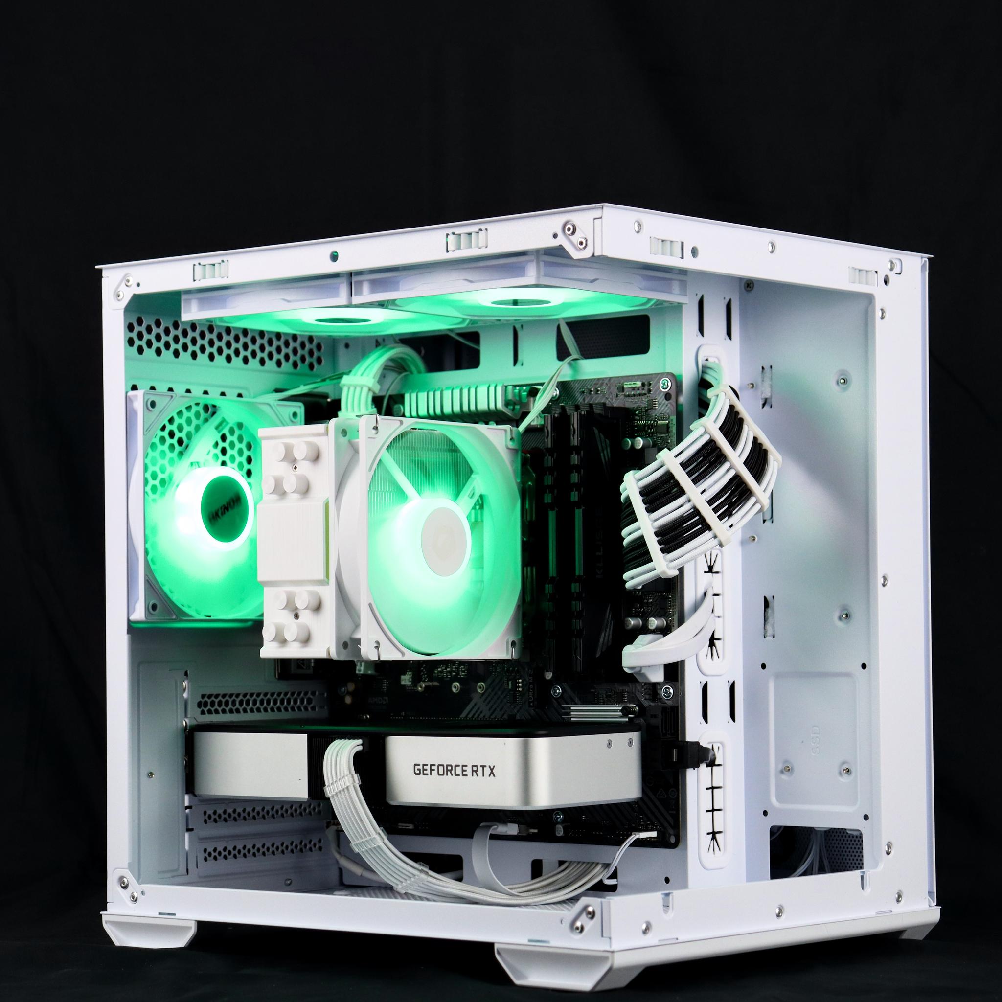 🧊❄️🧊 White Gaming PC – RTX 3060 TI , Ryzen 5 3600, 16GB RAM, 1TB SSD - WiFi, BlueToot...