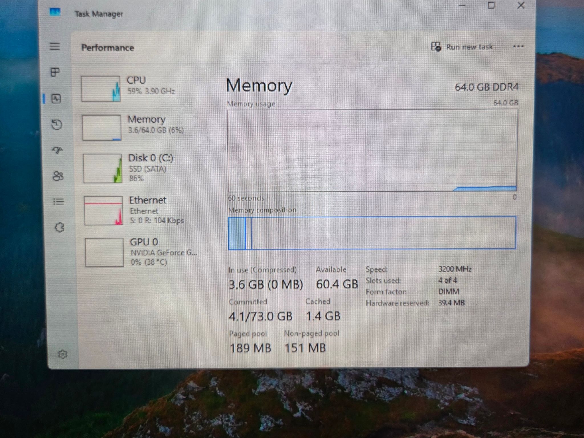 PNY XLR8 64 GB DDR4 (4x16) 3200Mhz