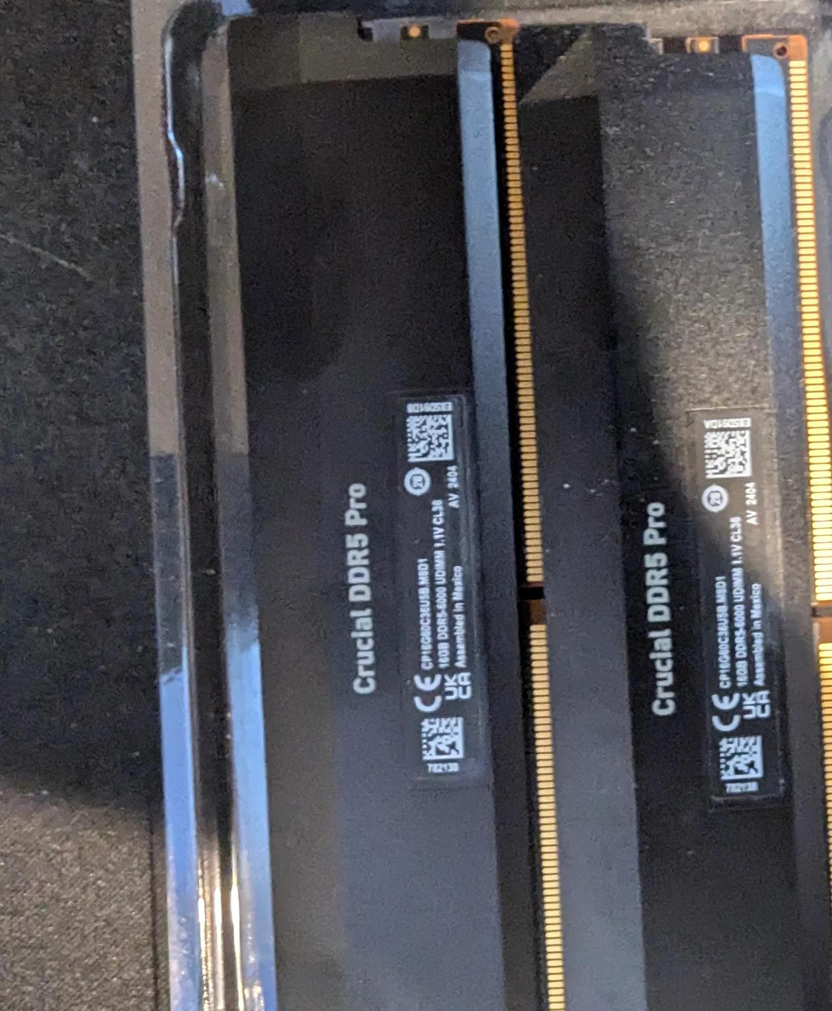 Crucial DDR5 6000Mhz CL36