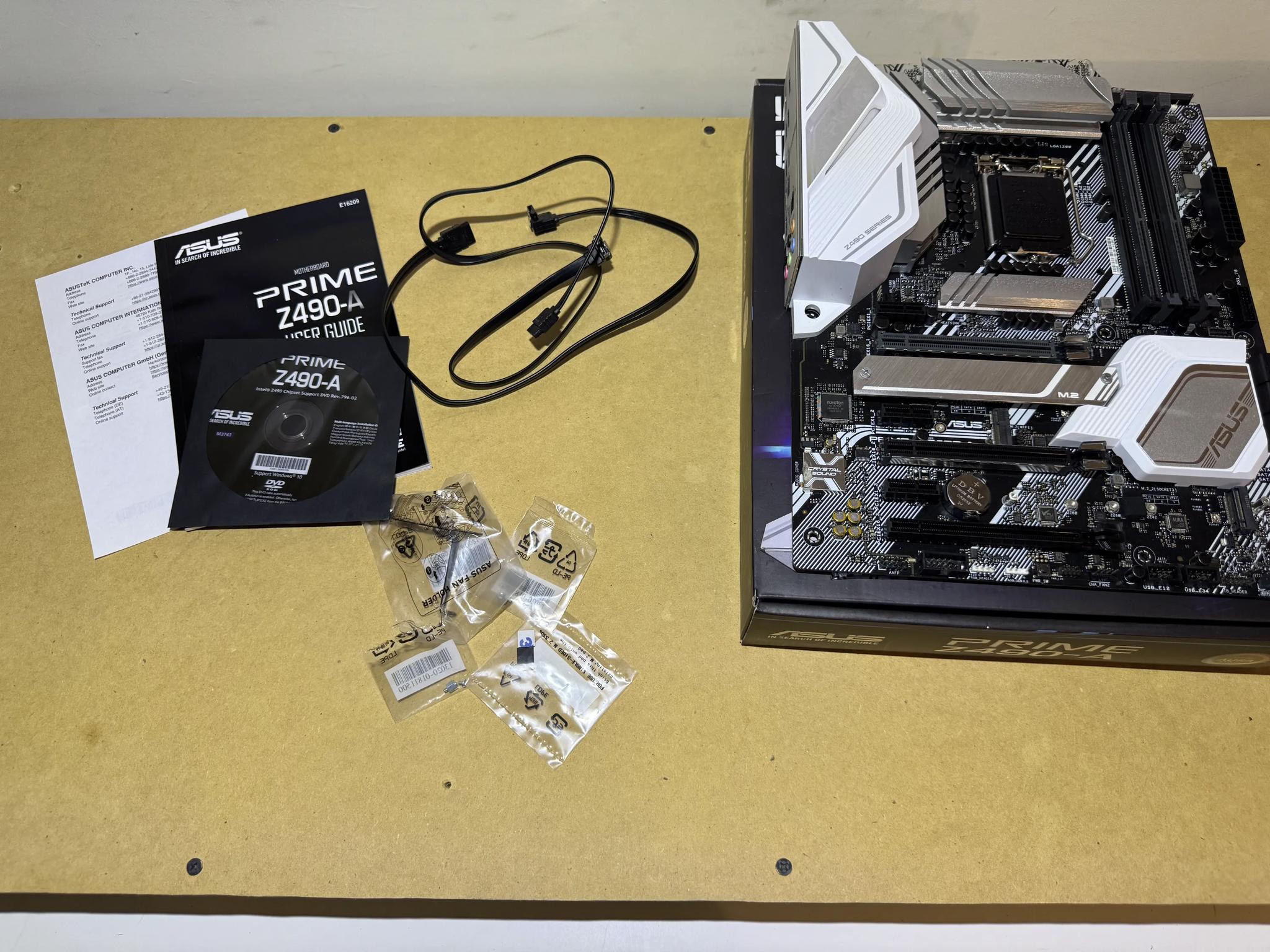 ASUS PRIME Z490-A LGA 1200 (Intel 10th Gen) Intel Z490 Motherboard