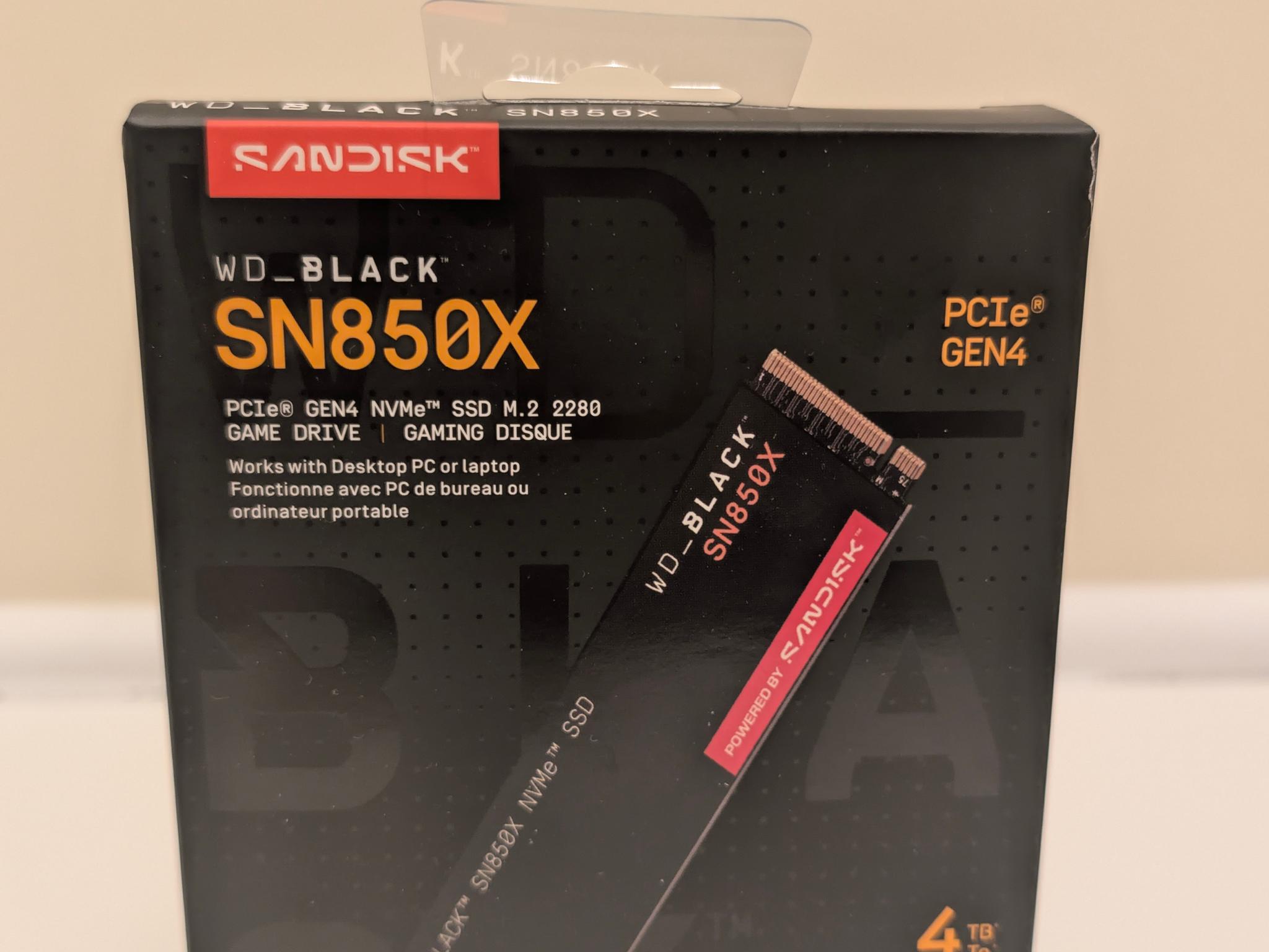 Western Digital WD_BLACK SN850X 4TB NVMe Internal M.2 SSD NEW SEALED w/o heatsink