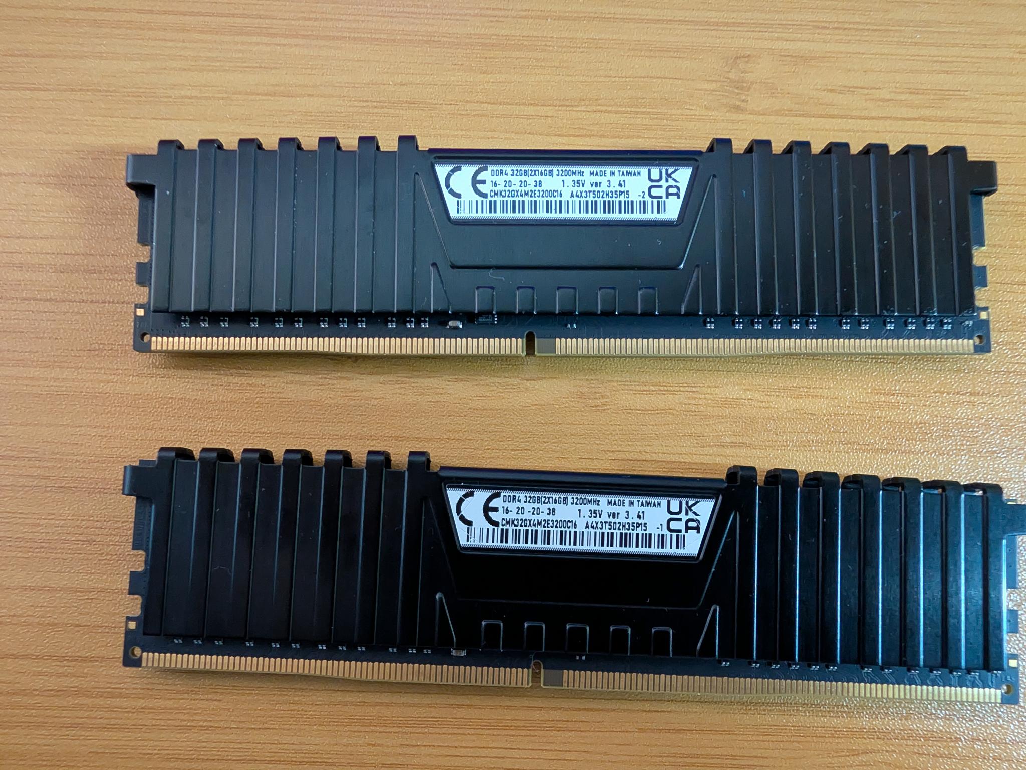 Corsair Vengeance LPX 32GB (2x16GB) DDR4 3200 CL16 - Tested & Stable