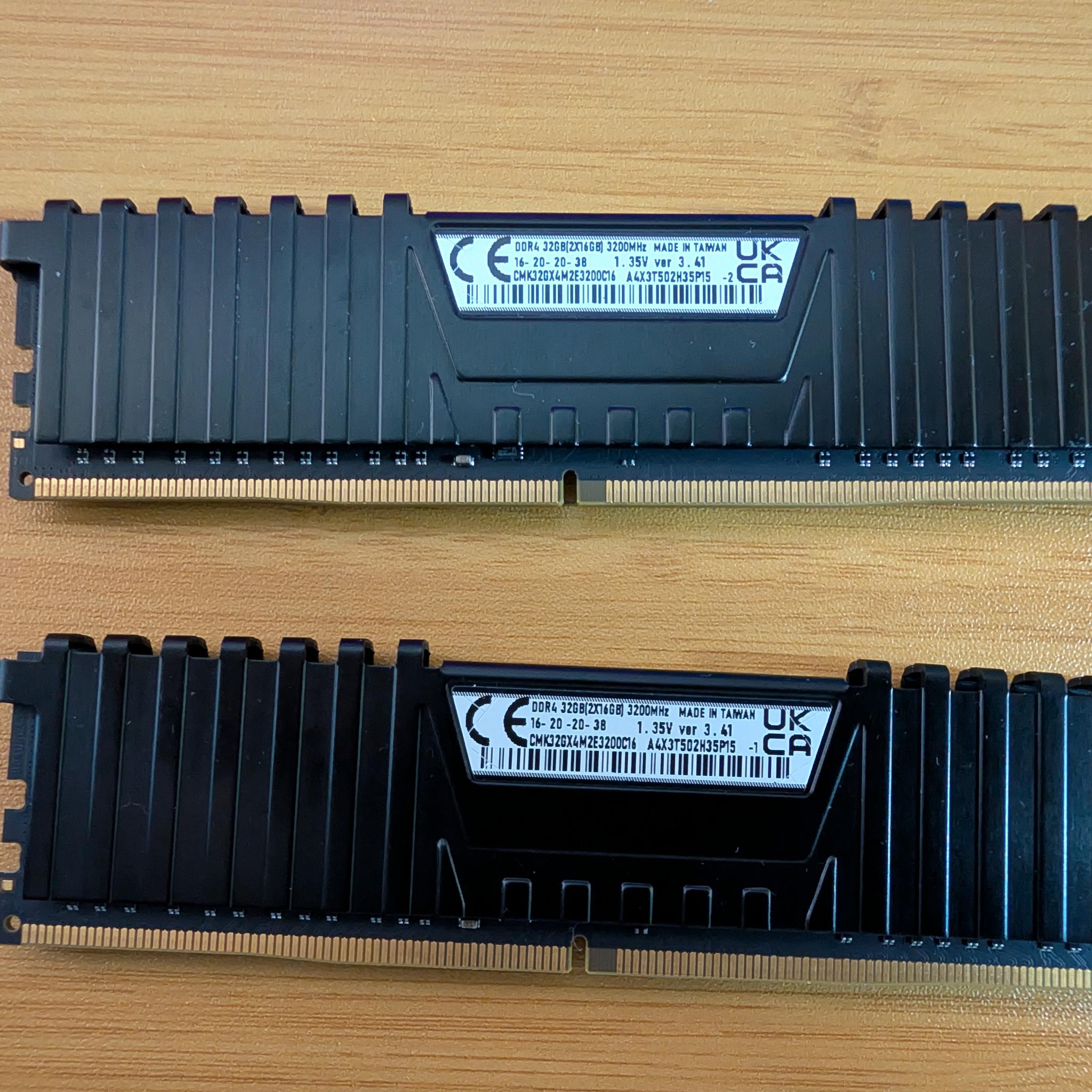 Corsair Vengeance LPX 32GB (2x16GB) DDR4 3200 CL16 - Tested & Stable
