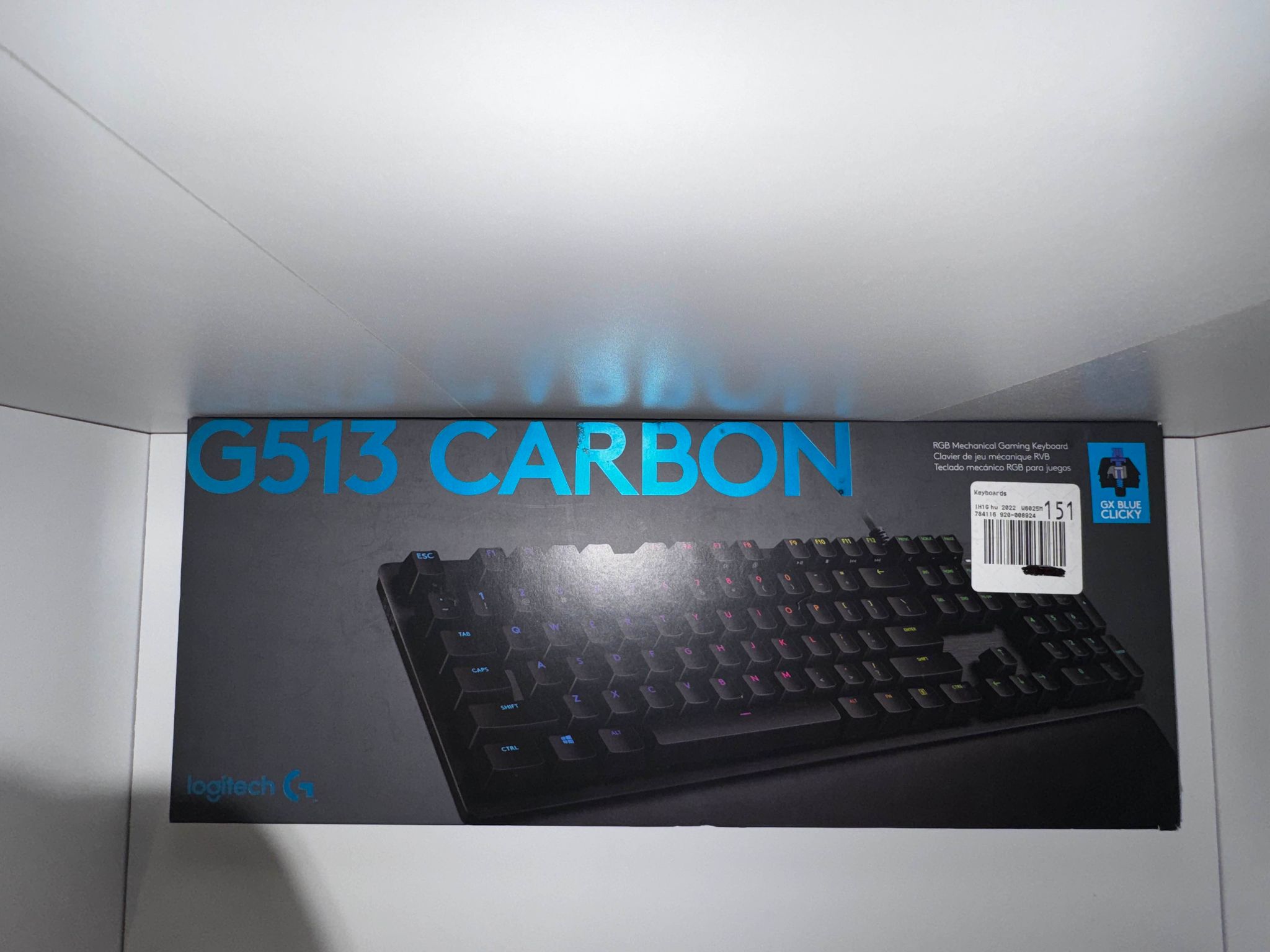 Used Logitech G513 Carbon Mechanical Keyboard (GX BLUE SWITCHES)