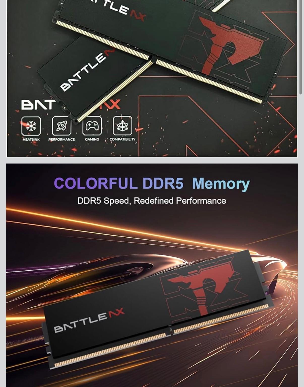 32GB DDR5 6000MHz RAM 32GB(16GBx2)