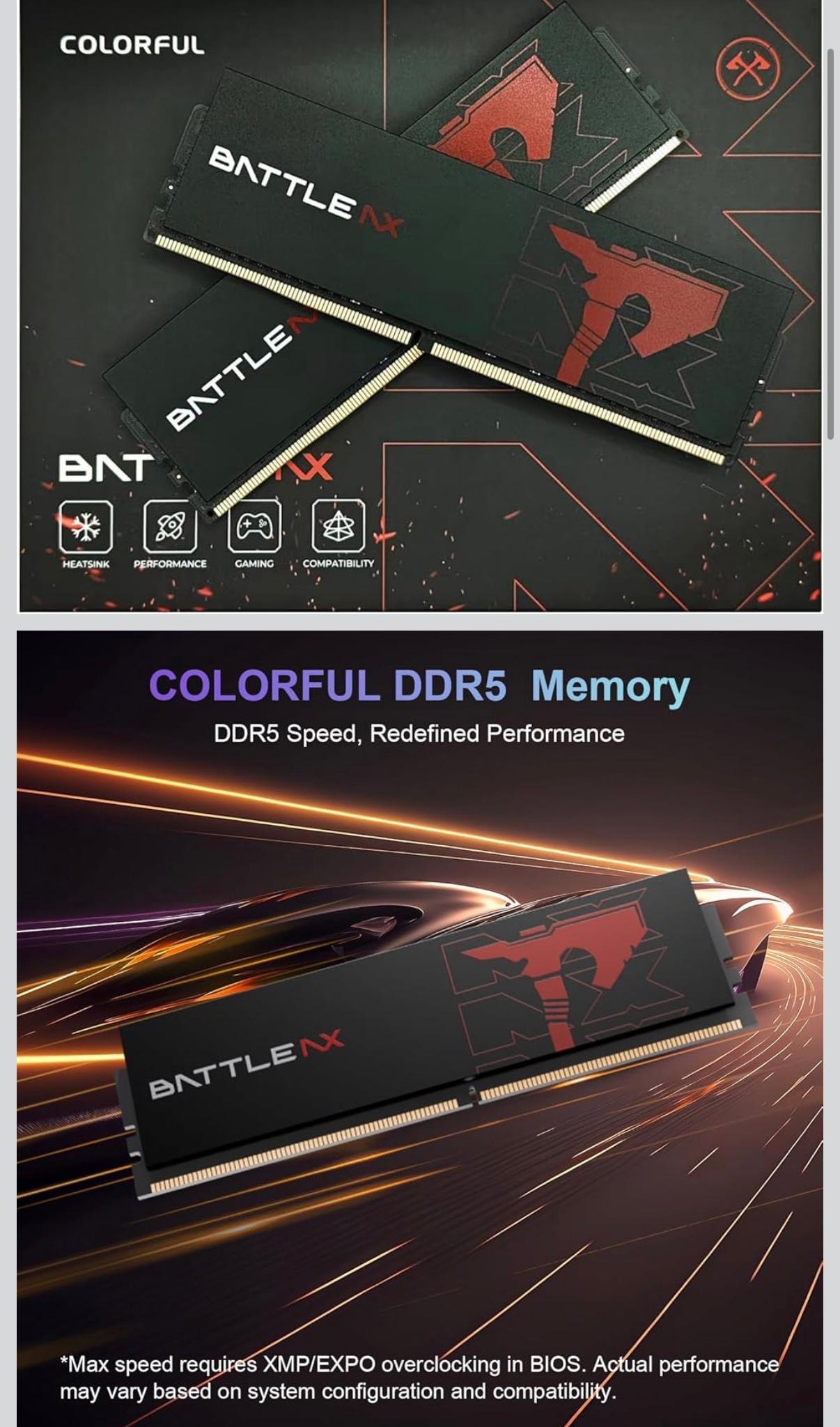 32GB DDR5 6000MHz RAM 32GB(16GBx2)