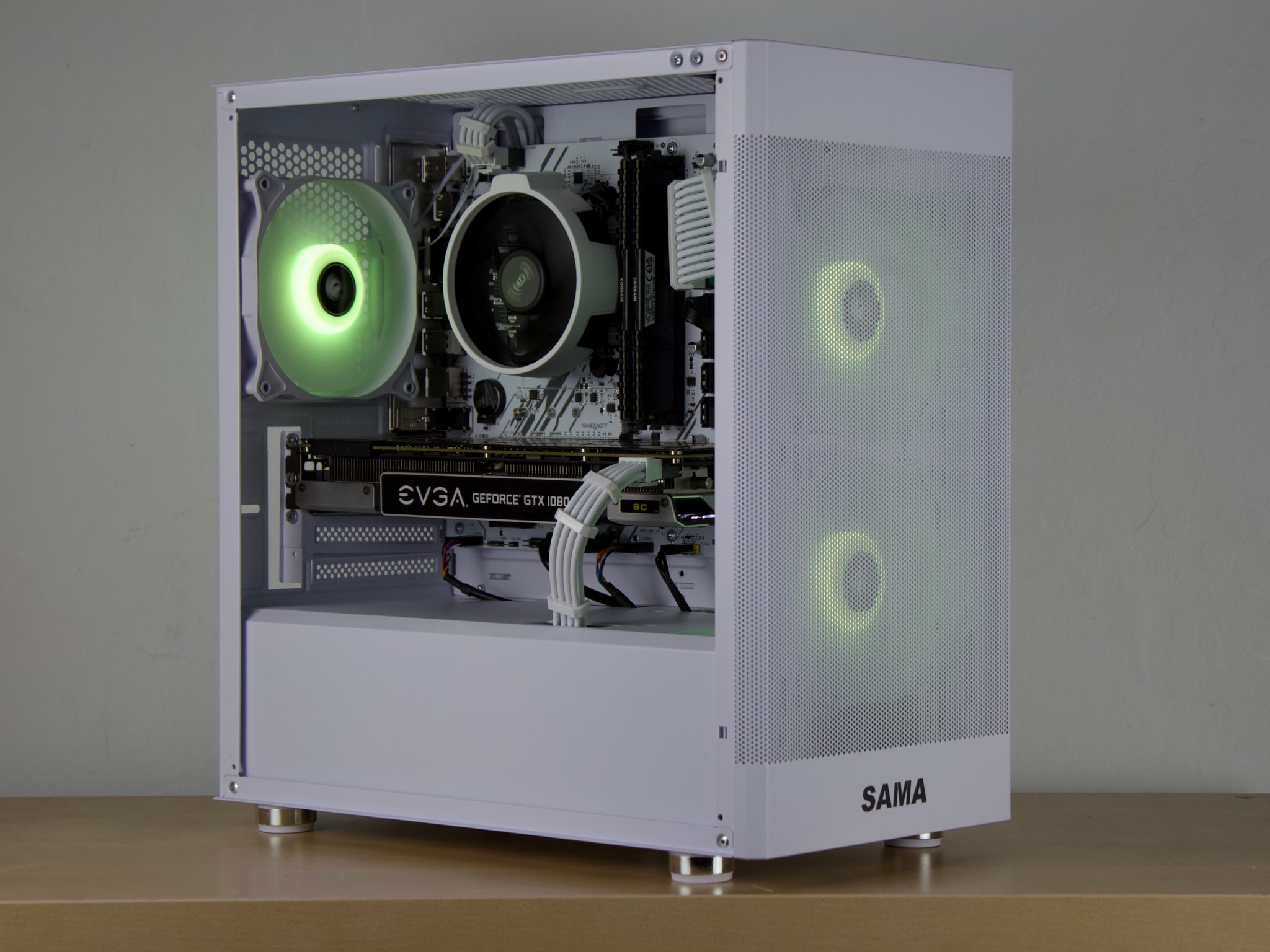 ❄️🧊Budget White PC - GTX 1080, Ryzen 5 2600, 16GB DDR4, 1TB SSD❄️🧊- WiFi/BT
