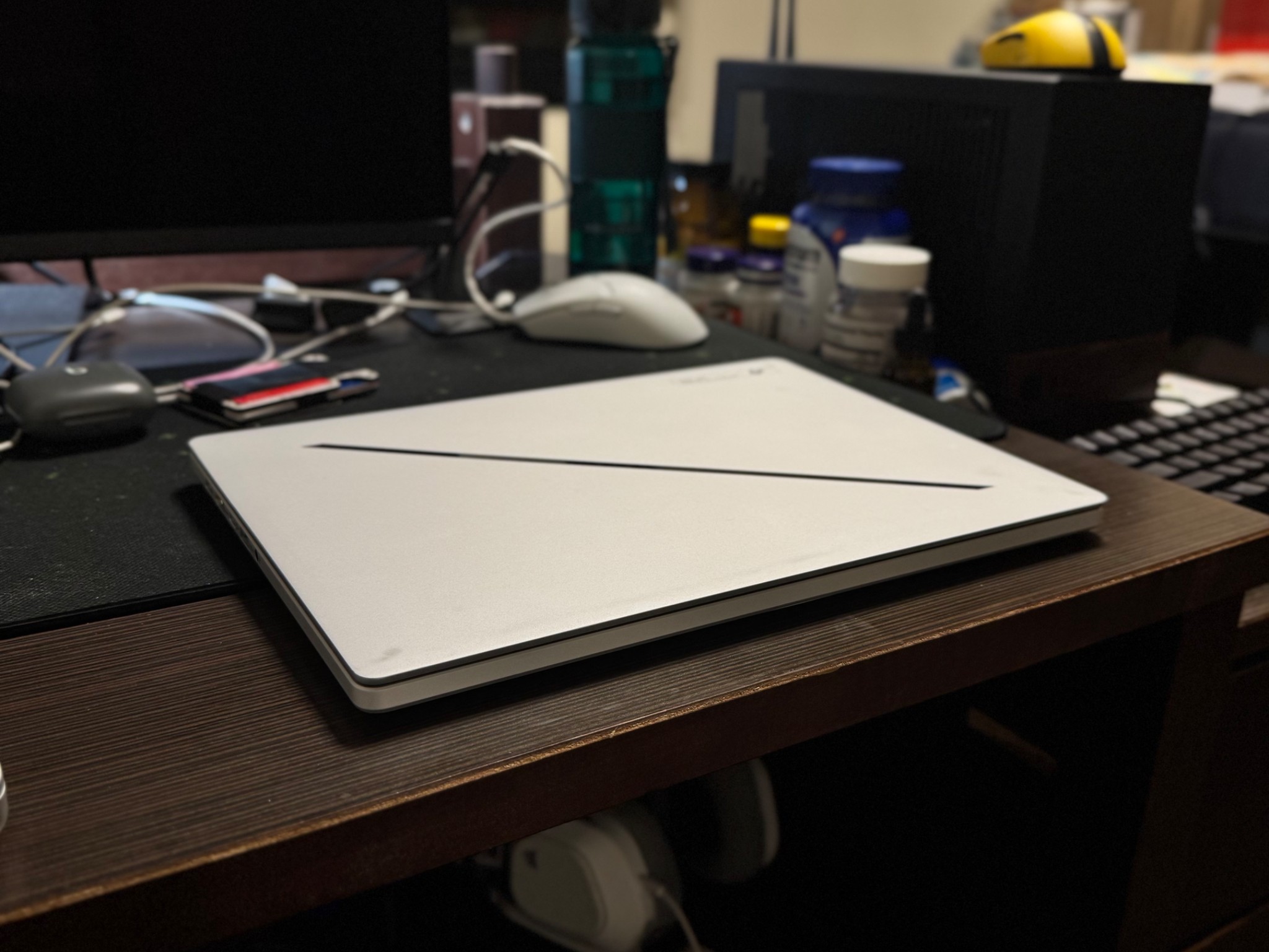 ASUS ROG Zephyrus G14 14" OLED 3K 120Hz Platinum White Gaming Laptop (Ryzen 9 8945HS, RTX 4060)