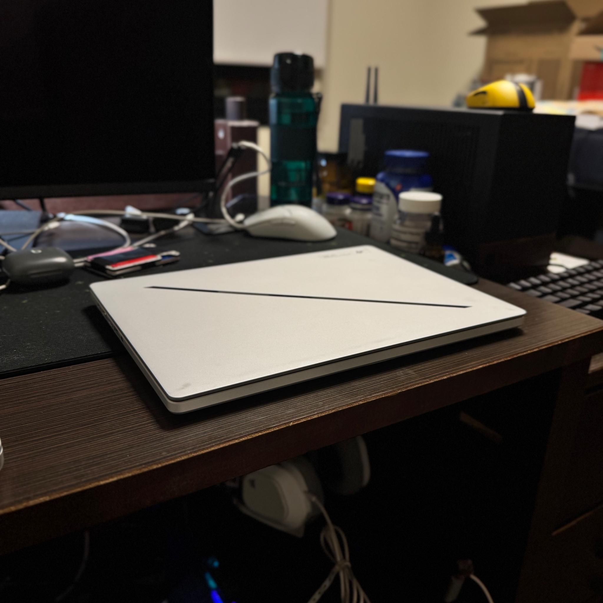 ASUS ROG Zephyrus G14 14" OLED 3K 120Hz Platinum White Gaming Laptop (Ryzen 9 8945HS, RTX 4060)