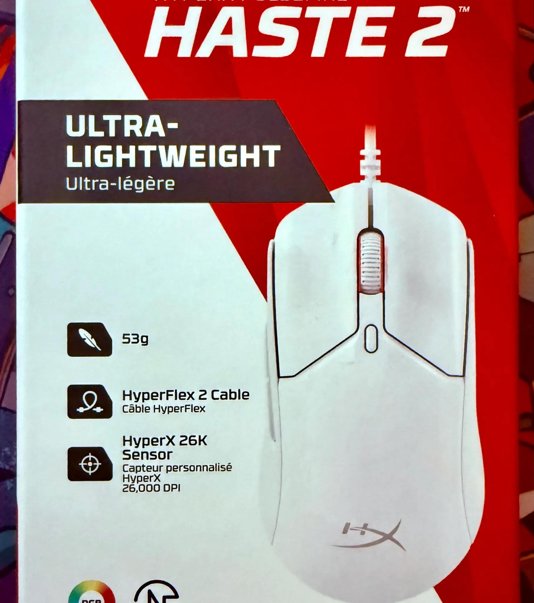 BNIB HyperX Pulsefire Haste 2 Gaming Mouse