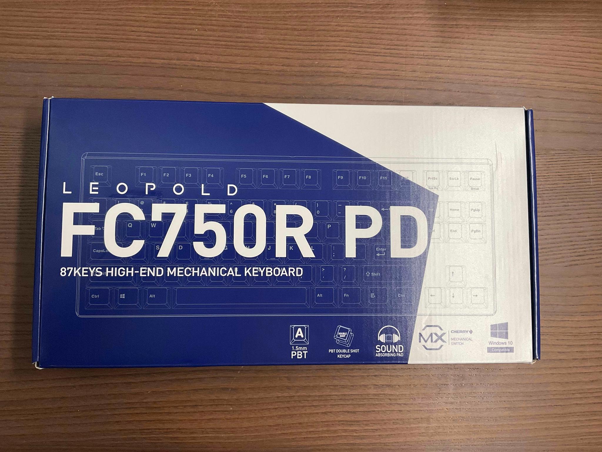 Leopold FC75OR PD 87 Key Mechanical Keyboard | Cherry MX Black