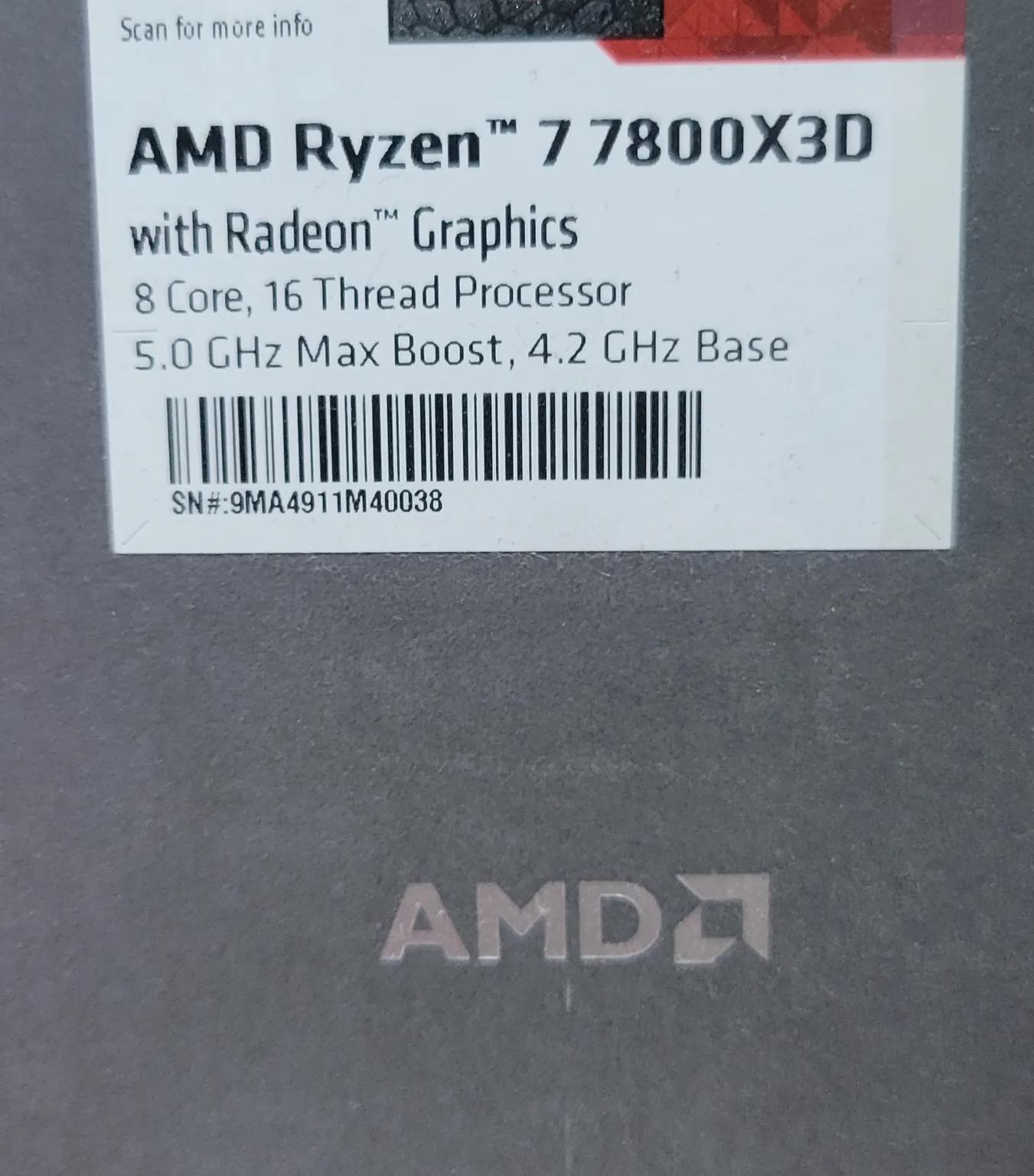 New-used 7800X3D