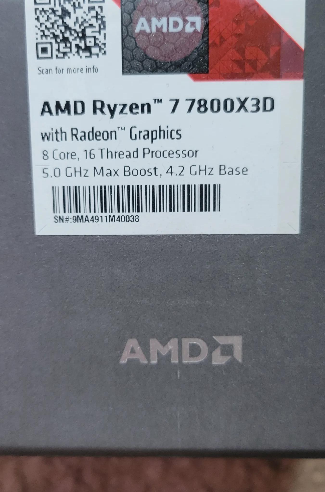 New-used 7800X3D