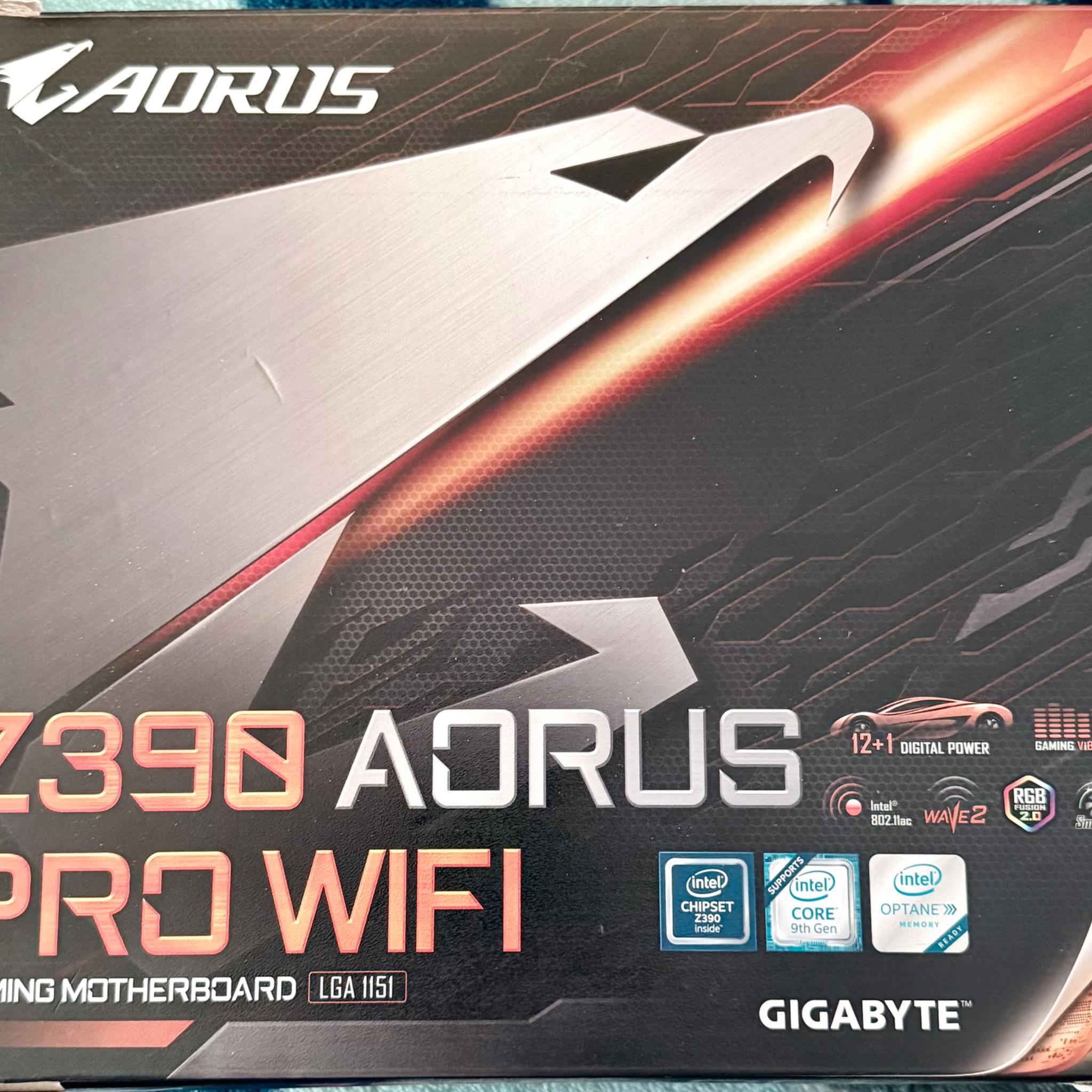 Z390 AORUS PRO WIFI W/ INTEL CORE 9900K PROCESSOR