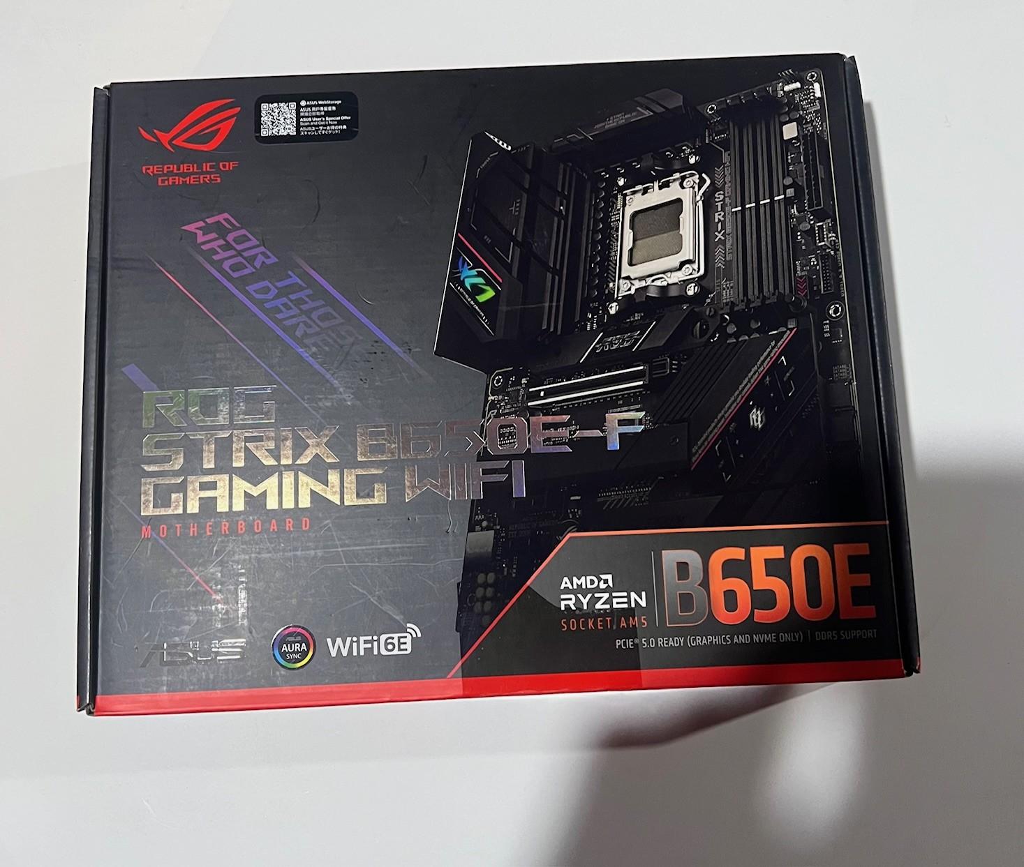 ASUS ROG Strix B650E-F Gaming WiFi Desktop 9000 8000 & 7000