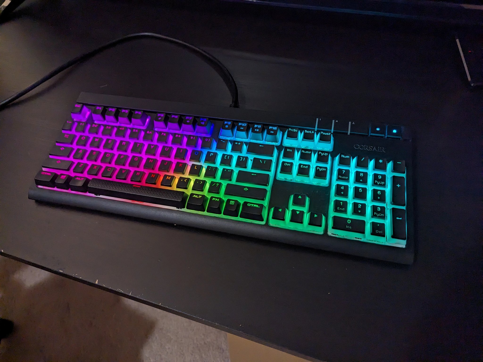 Corsair Strafe RGB (Cherry MX Blue) Deep Cleaned w/ Extra Caps