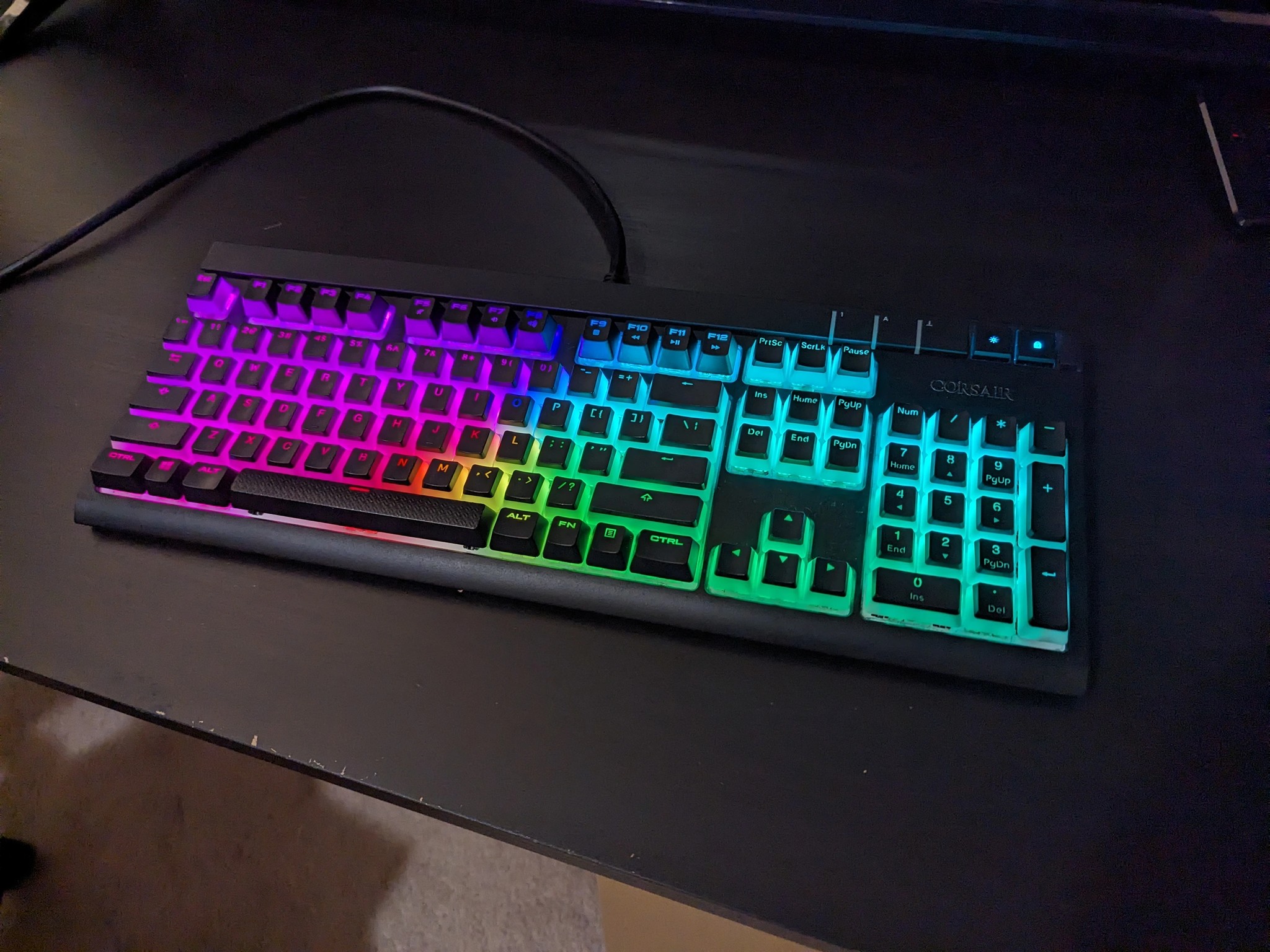 Corsair Strafe RGB (Cherry MX Blue) Deep Cleaned w/ Extra Caps