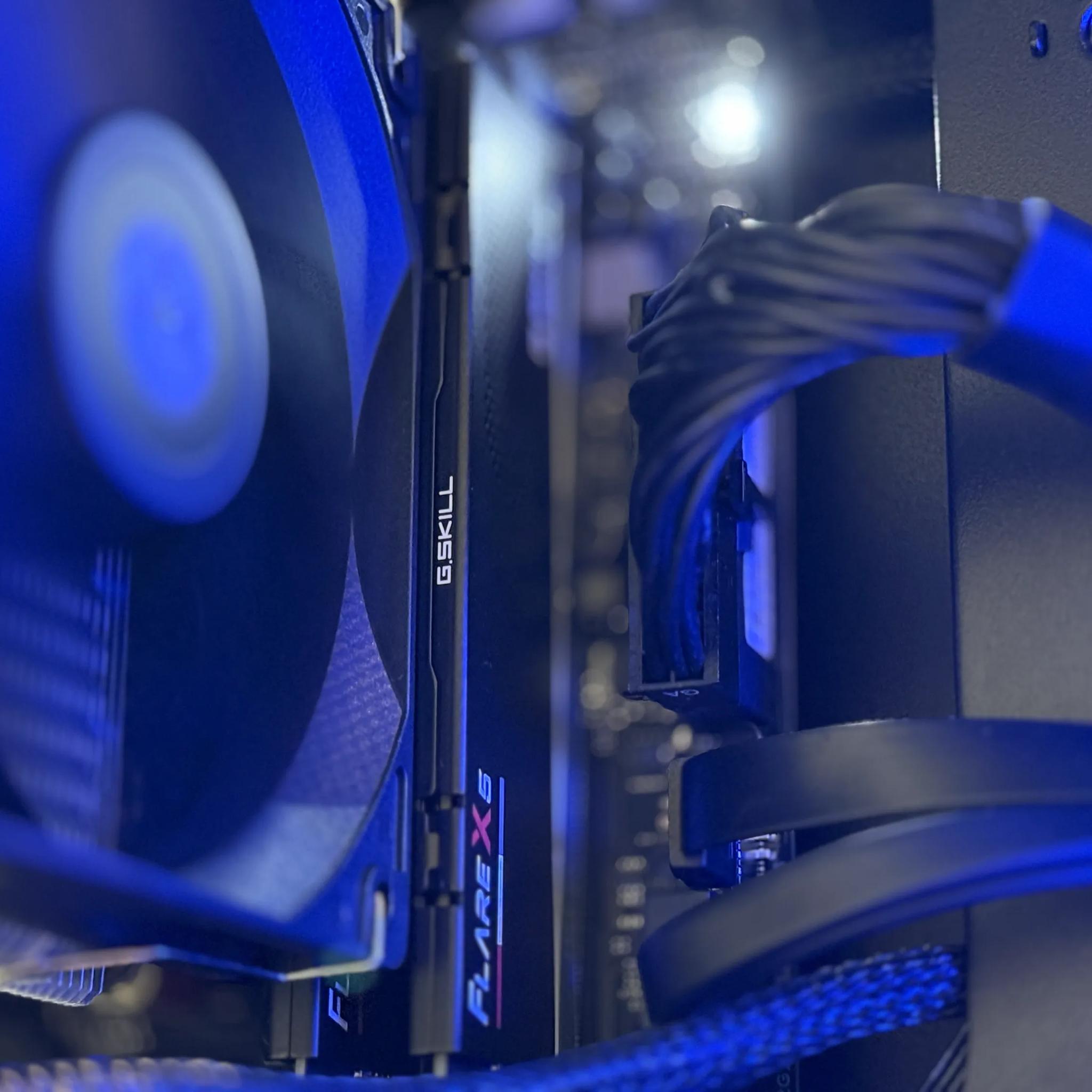 1080p & 1440p Gaming PC - The Blue Sentinel | 4060 TI | 7800X3D | 32GB RAM | 2TB NVME | 850W Gold