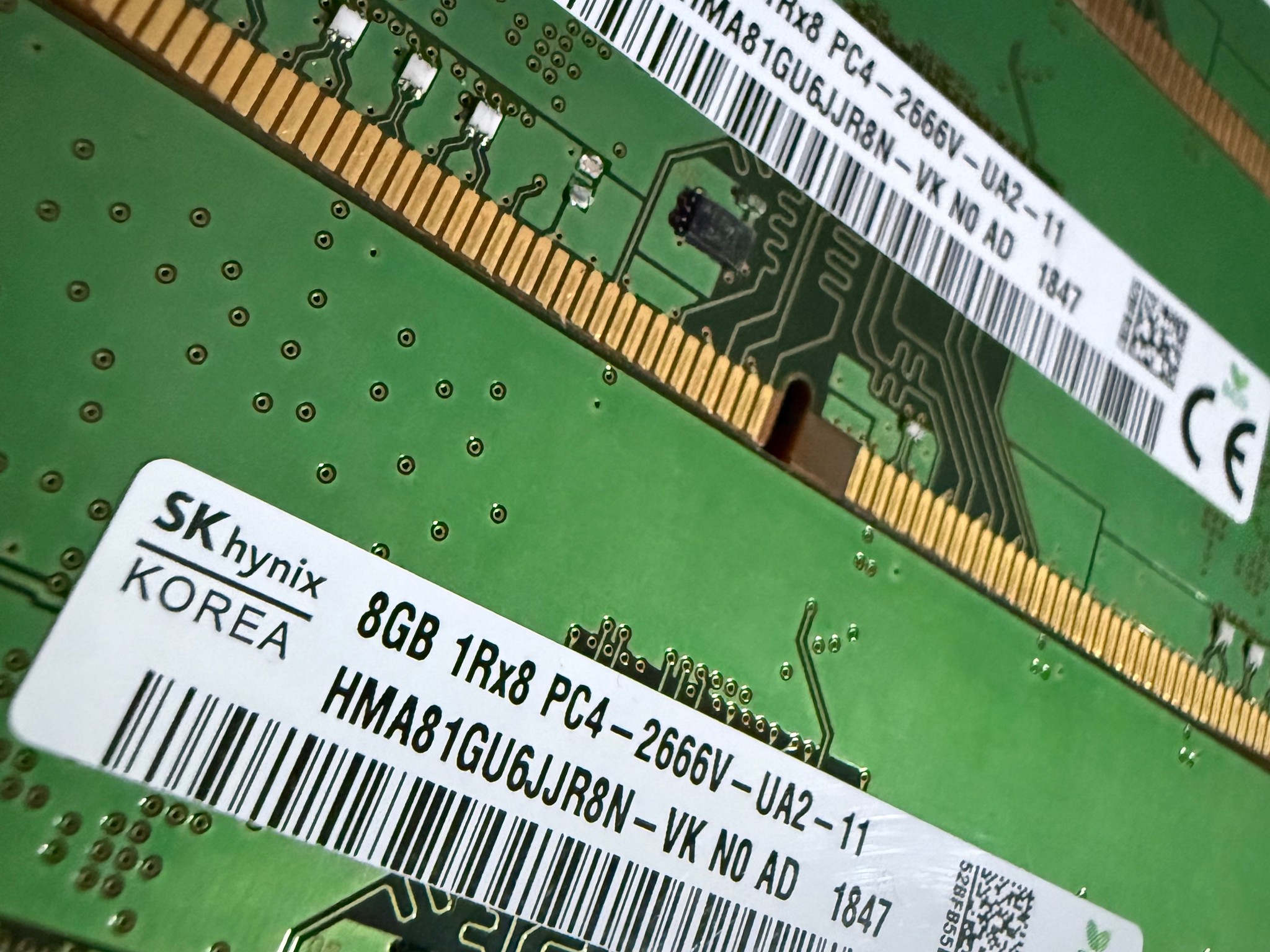 32GB DDR4 (4 x 8GB) High Quality SK Hynix 2666 PC4 DIMM (4)